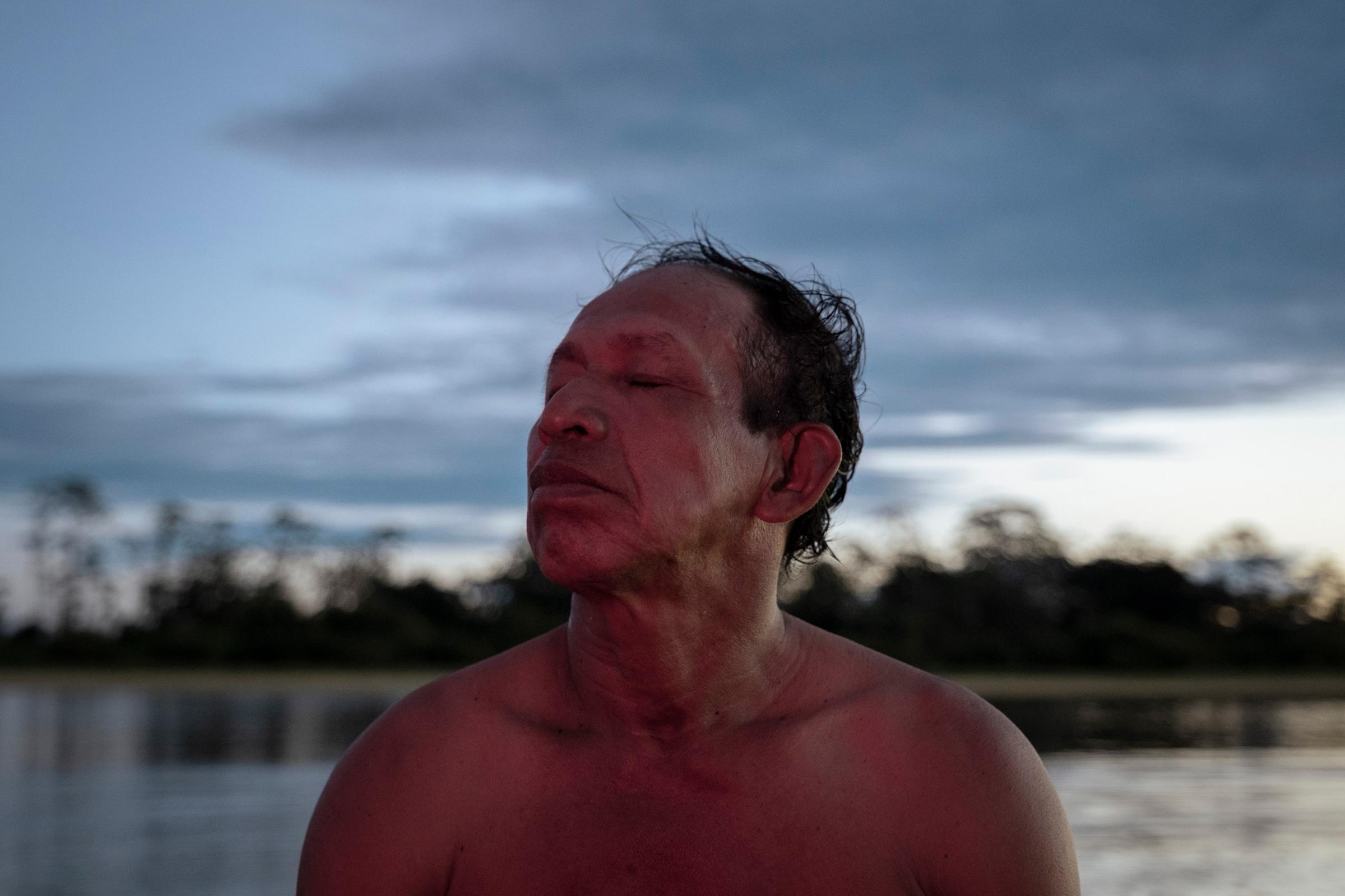 Omacha, the Pink Dolphin - Portrait of Jose Murayari, an indigenous Tikuna from...