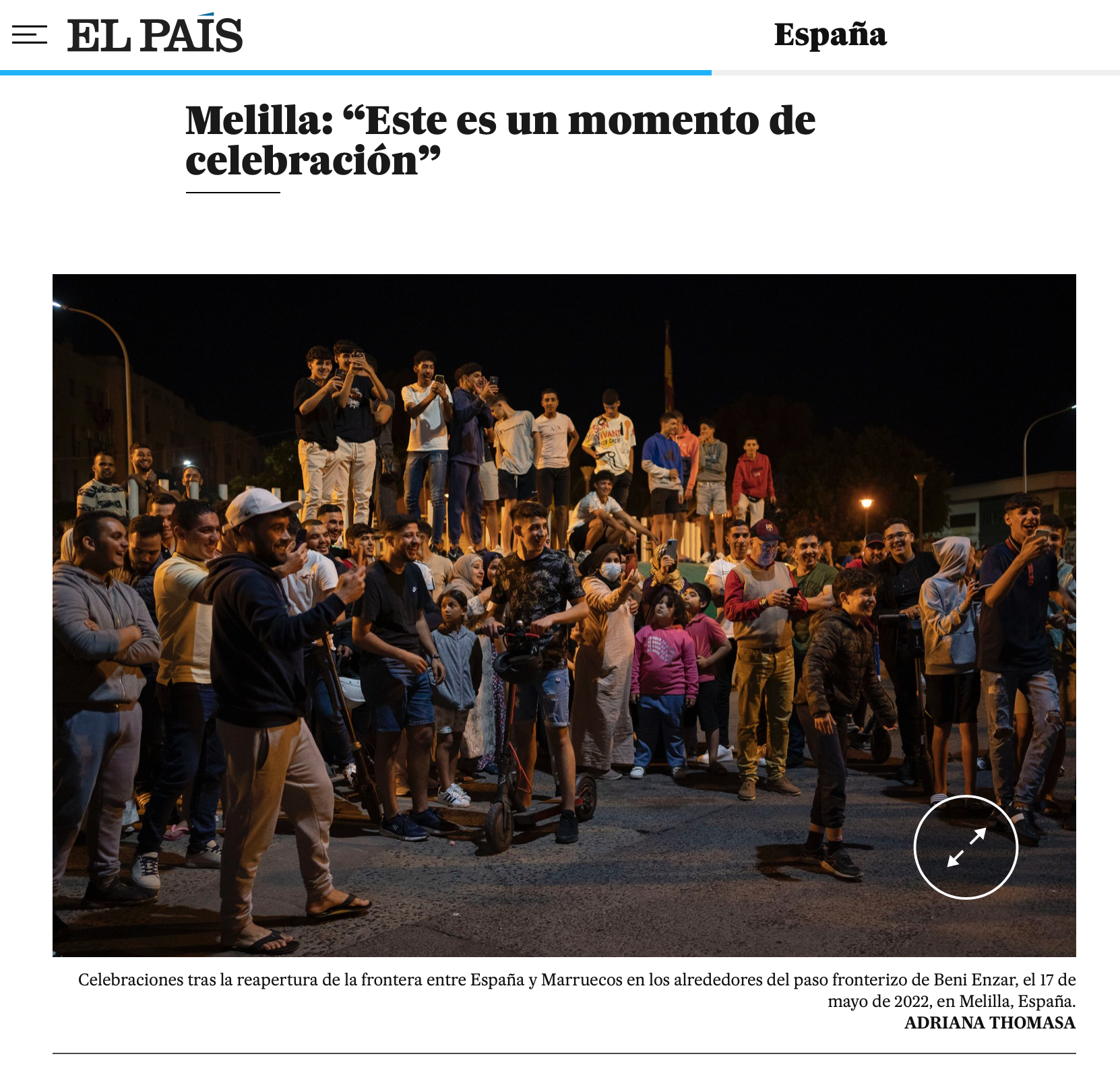 EL PAÍS: Reapertura de fronteras terrestres entre España y Marruecos