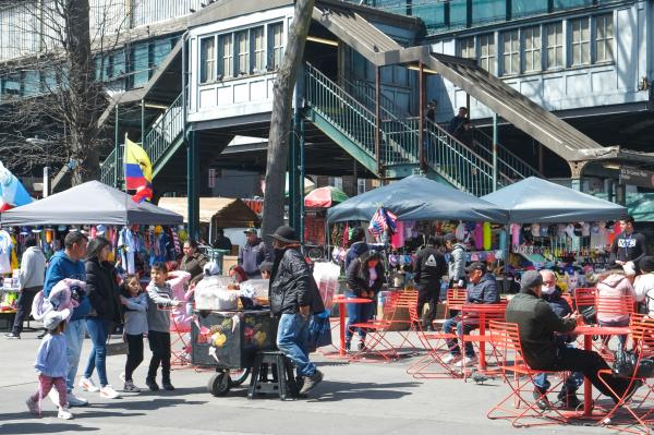 Queens Street Vendors: Waiting for Permits - April 12, 2023. New York, NY. Every weekend, below the...