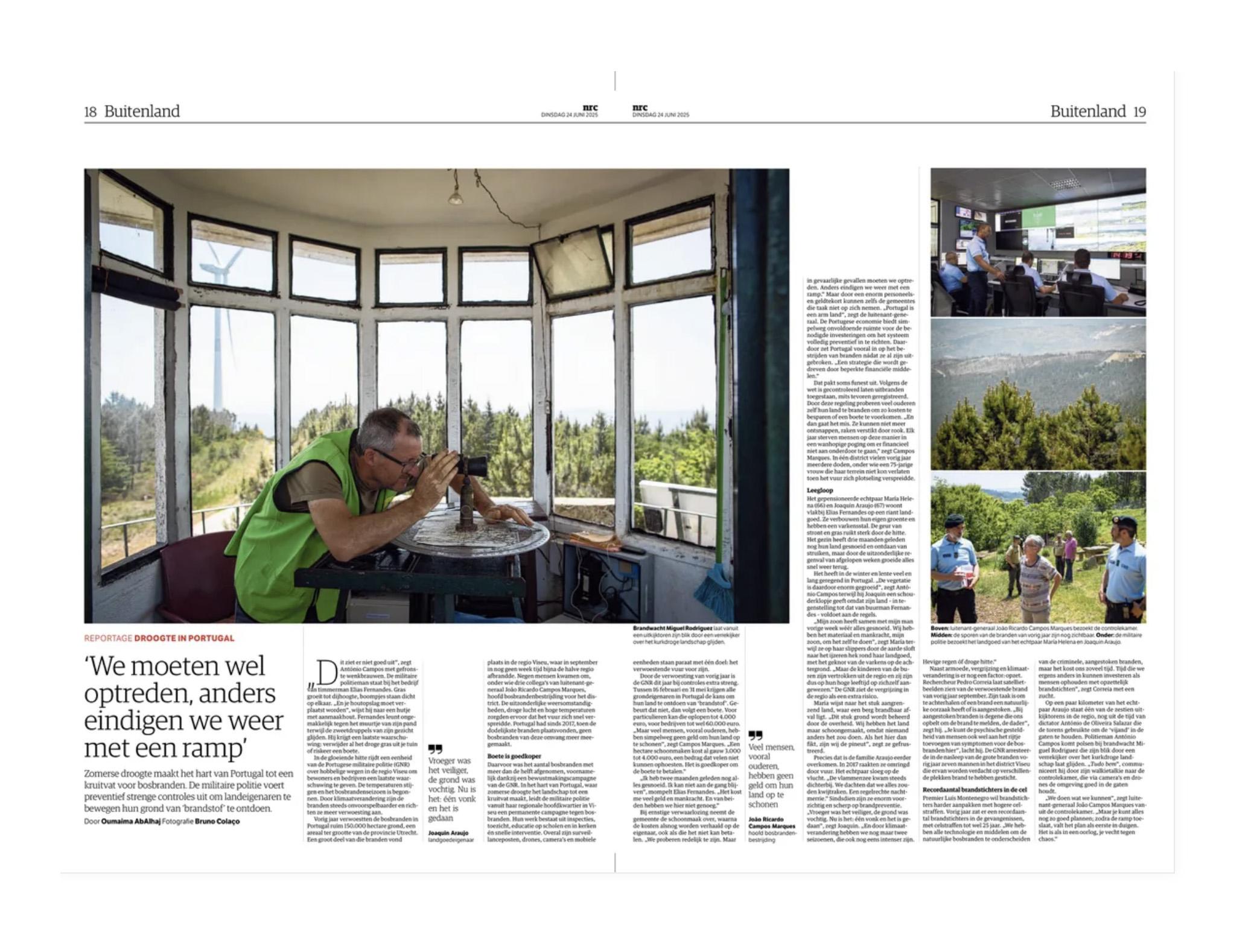 Reportage on how Portugal maintains strict controls to prevent devastating forest fires.