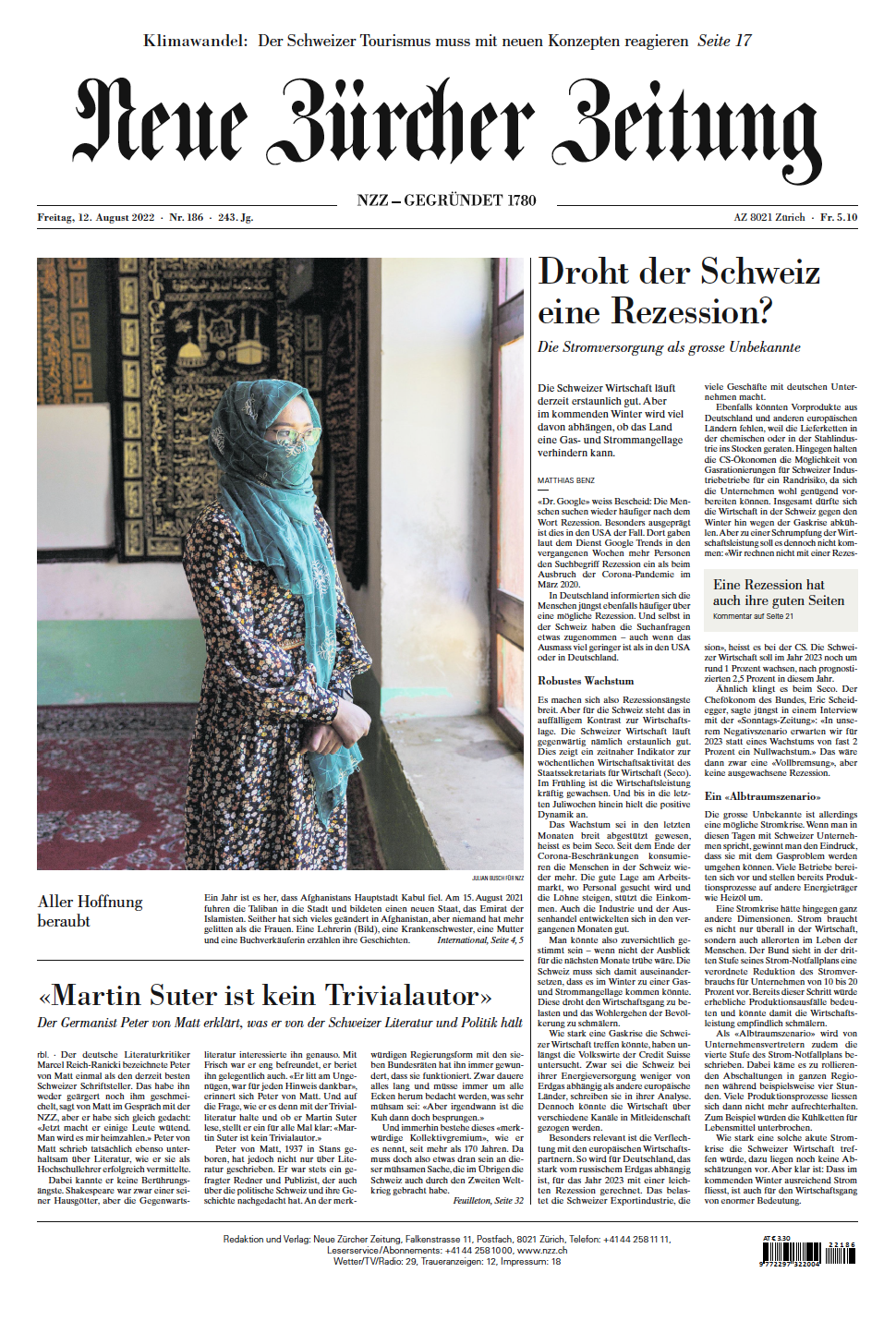 Tearsheets - NZZ