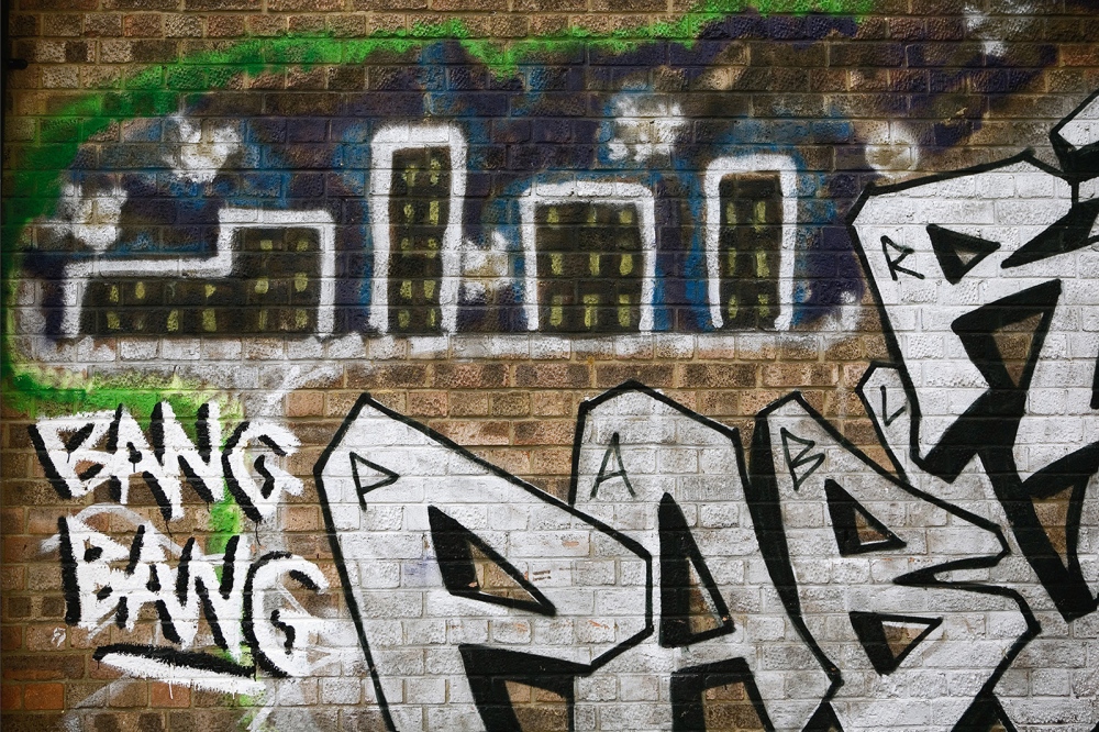  Bang Bang graffiti, 2008 This ...about young people in Hackney. 