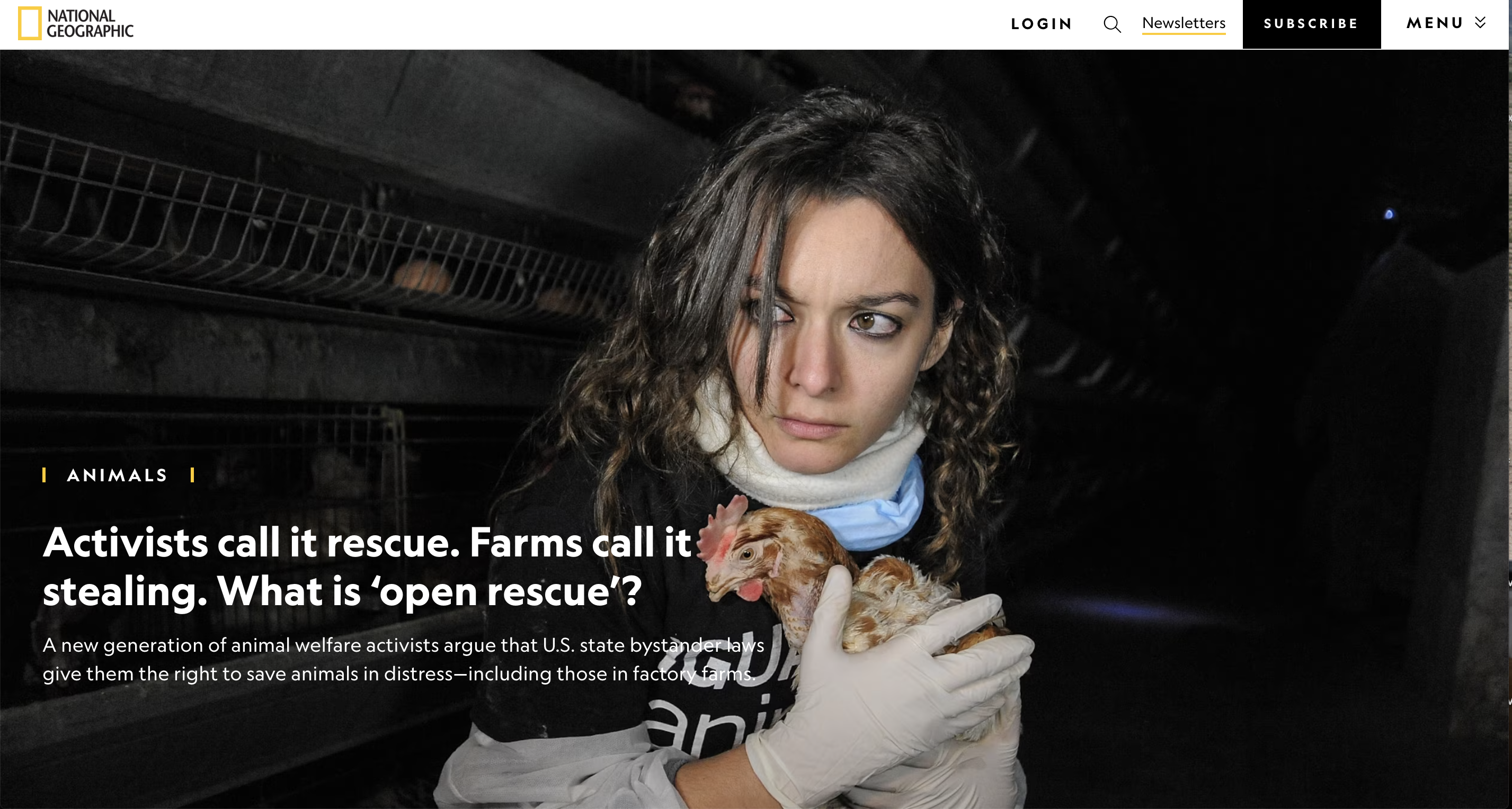 National Geographic - What is ‘open rescue’? -   