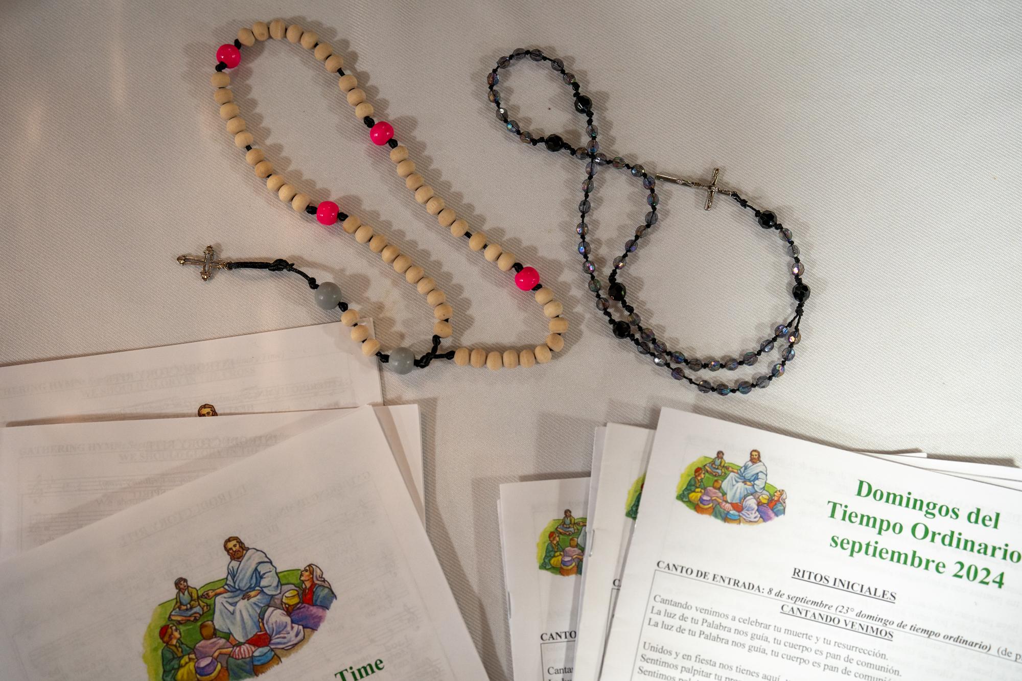 ProPublica - Immigration  - Rosaries and eucharist programs in Spanish and English...