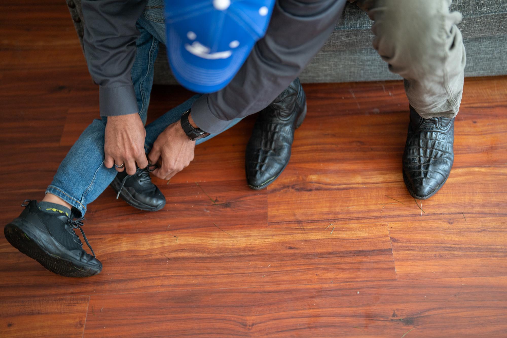 ProPublica - Immigration  - Ariel and Sander get ready at their home in Whitewater,...