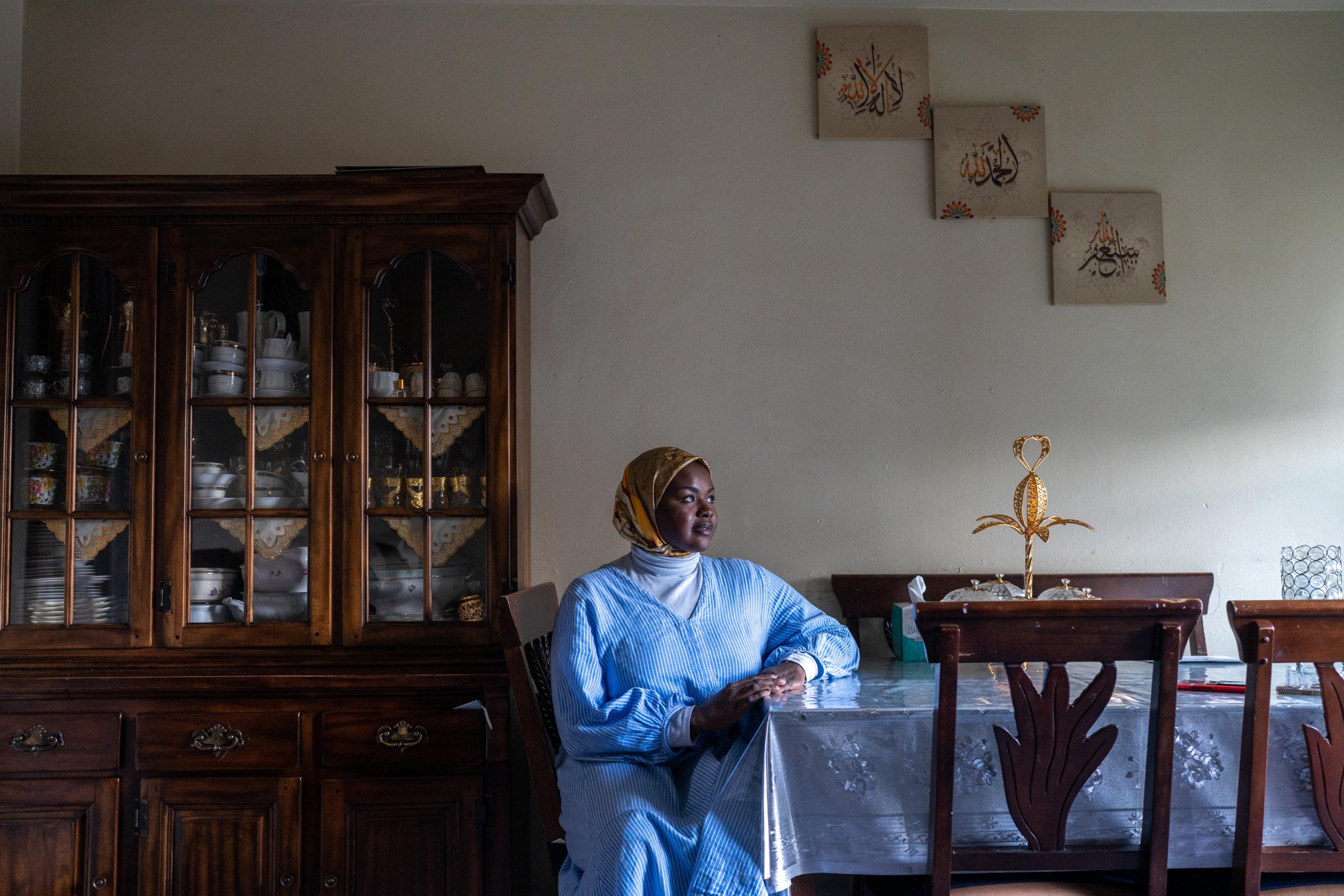 PORTRAITS - PORTLAND, ME — OCTOBER 27: Sulwan Ahmed, 22, at her home...