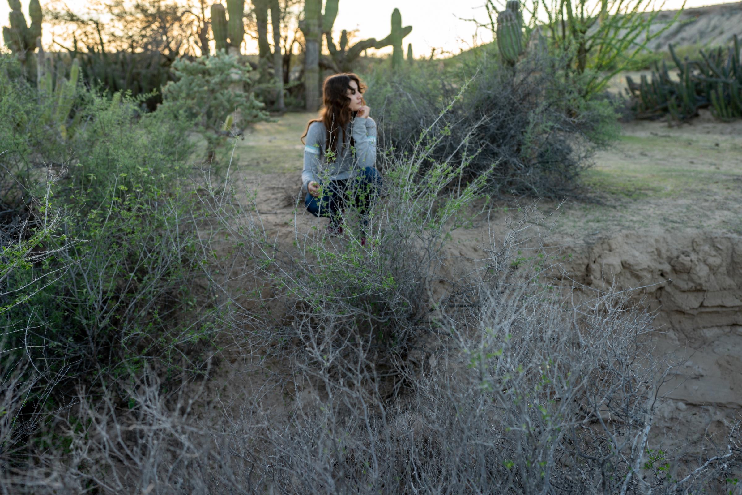 Wider project Until We Are Gone - Dalma walks around the ranch with her mom checking some...