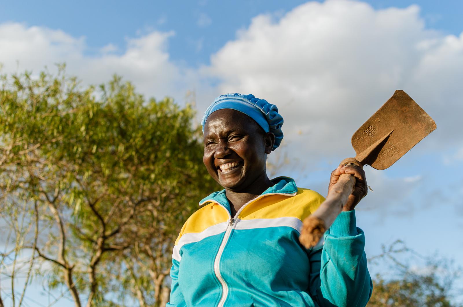 Catherine Mwangangi, a farmer a...ni County on 4 july 2022. Kenya