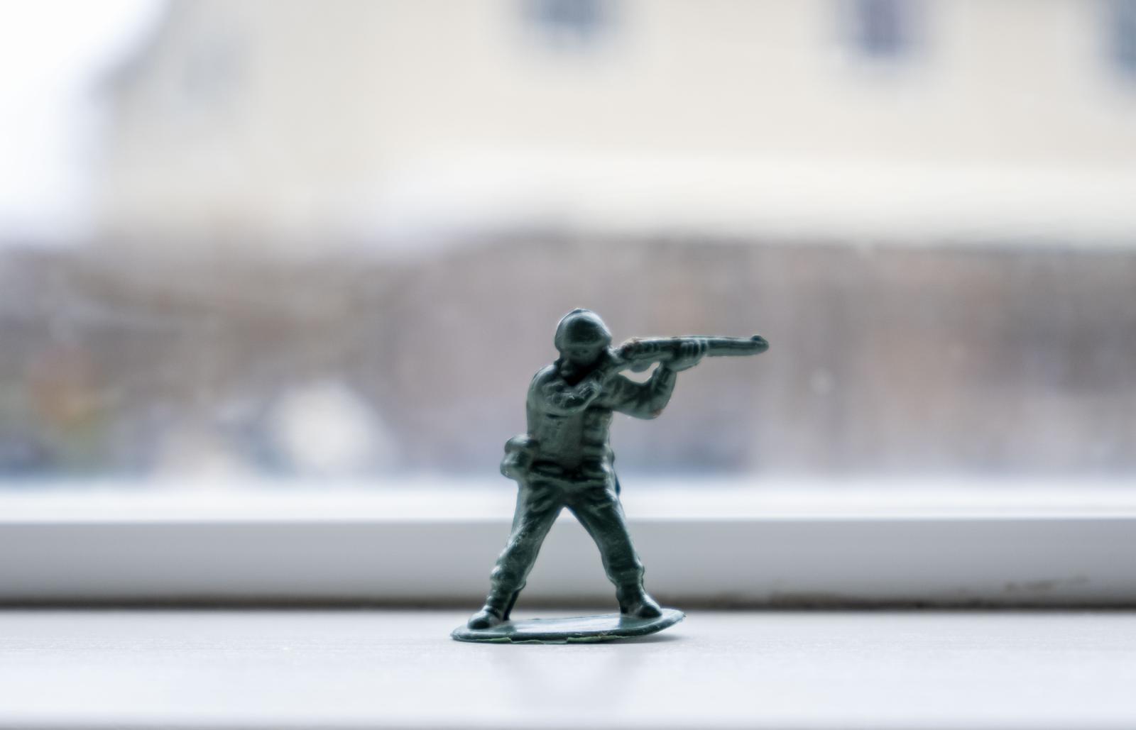 35 years after the Cleveland Elementary School Shooting - A replica of an army man sits in the residence of Rob Young. The replica was first found in the...