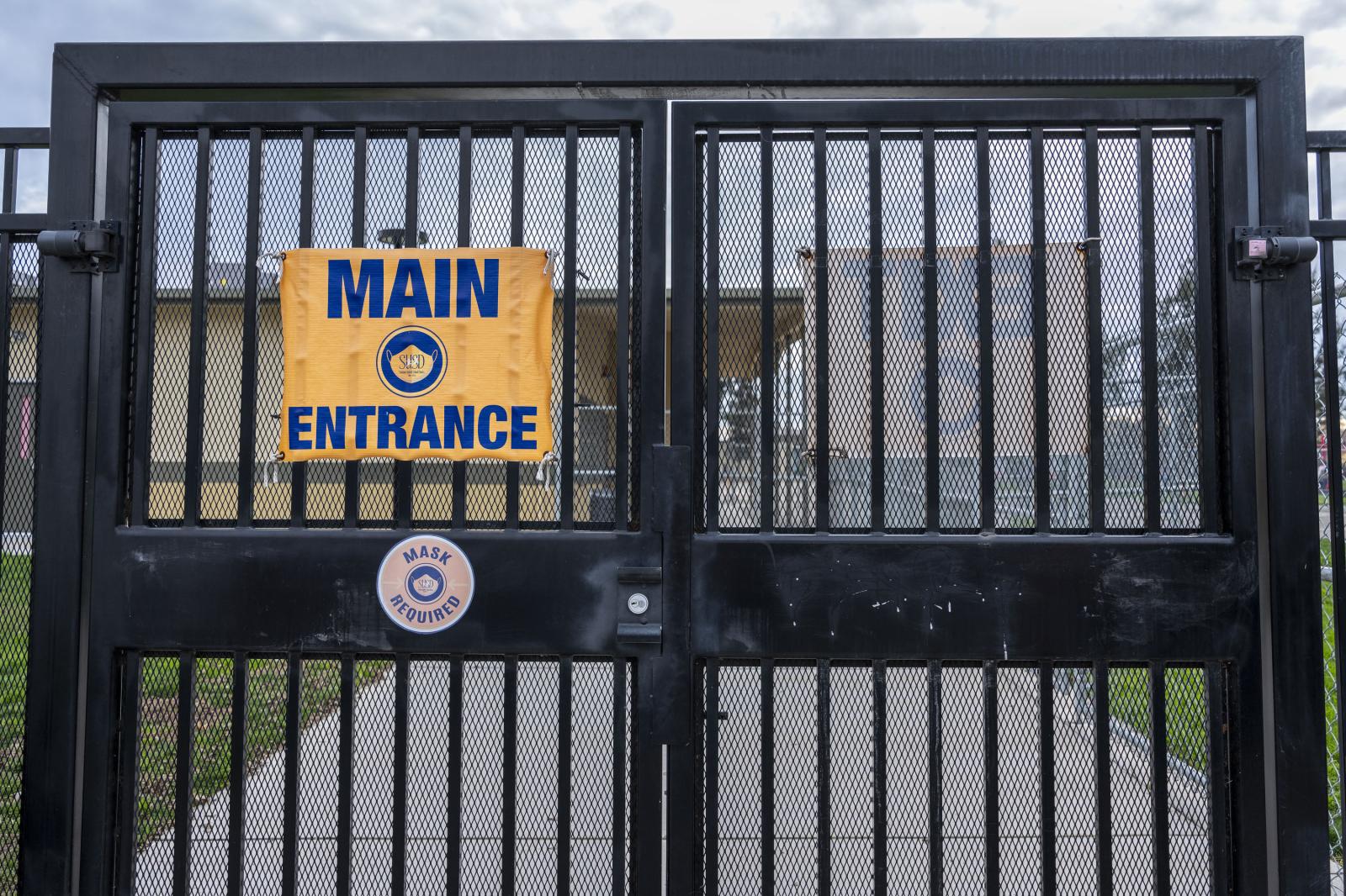 35 years after the Cleveland Elementary School Shooting - A big iron gate with fencing now guards the main entrance of Cleveland Elementary School in...