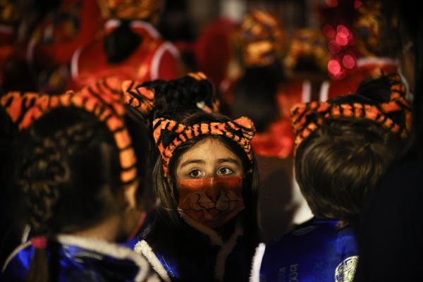 Image from Bay Area Work - A young participant talks to her friends during the...