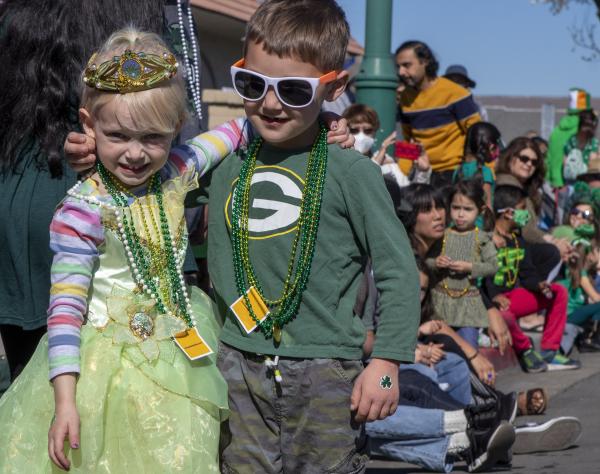 Image from Bay Area Work - Brookelyn Managan, 4, and Noah Matuszak, 4, attend the...