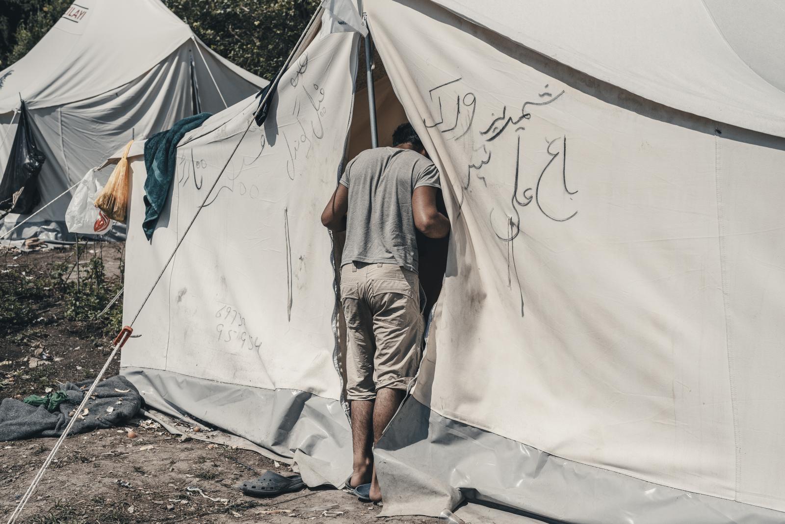 Refugee camp of Vučjak, Bihać (...ilable by the Turkish Red Cross