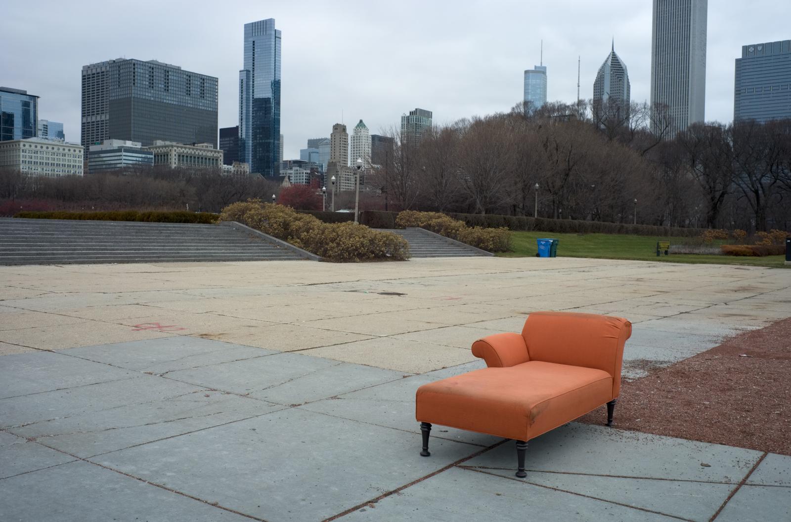 Orange Sofa