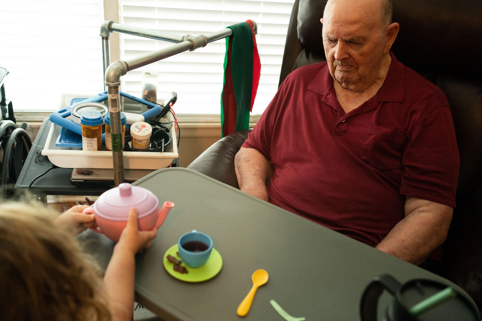 Love and Life in Hospice  - Vic's granddaughter shares her "tea" with...