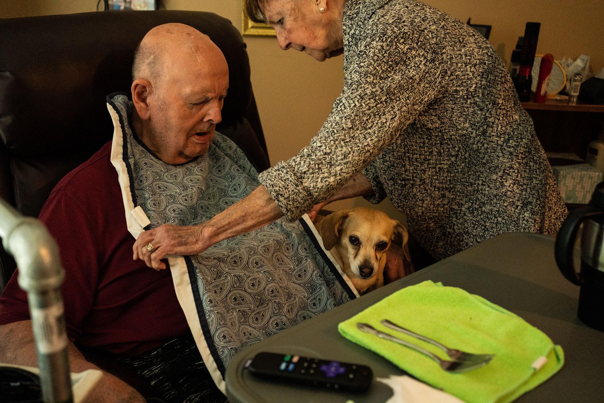 Love and Life in Hospice  - About an hour after Ann leaves, Joann begins meal...