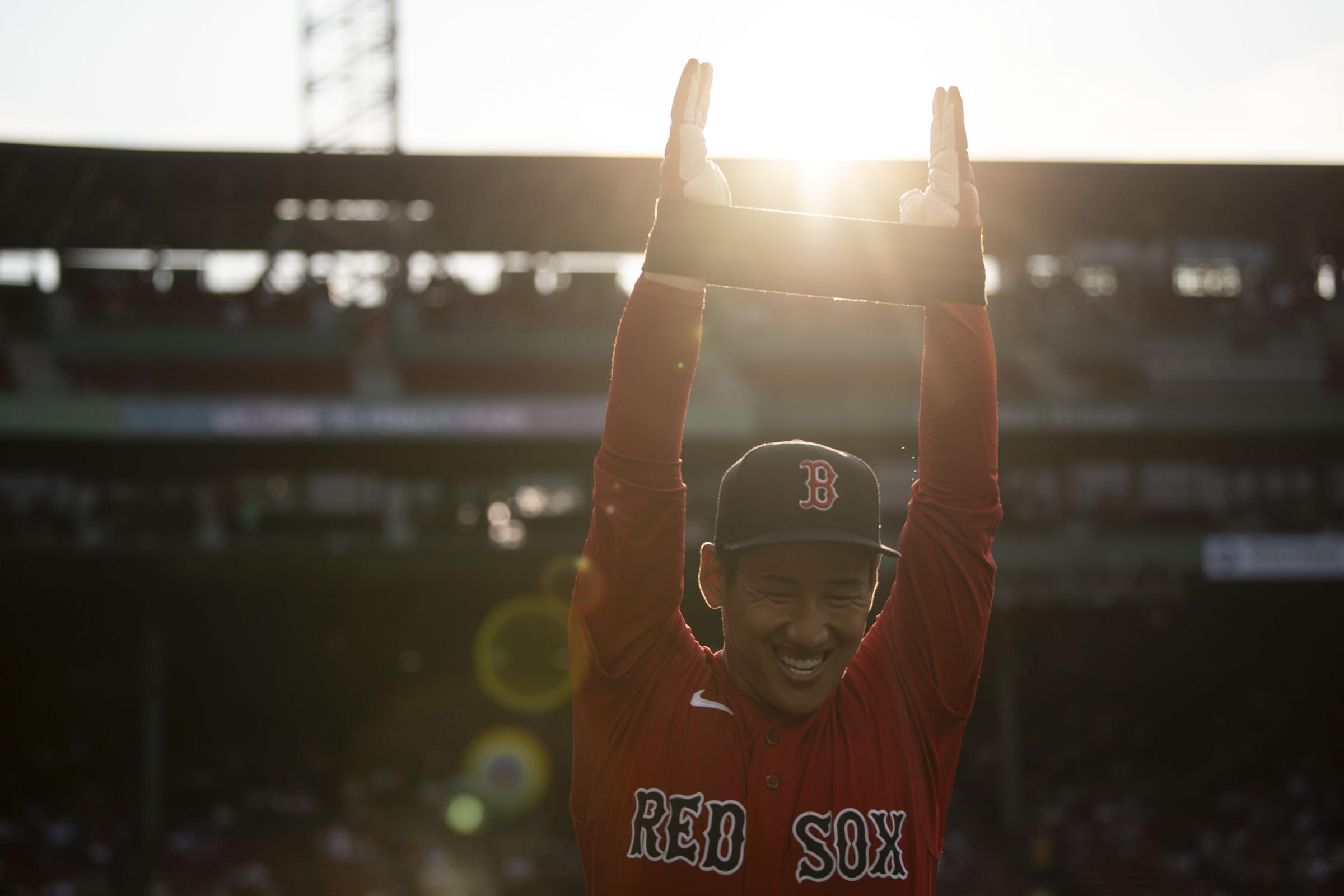 The 2023 Boston Red Sox  - July 6, 2023, Boston, MA: Masataka Yoshida #7 of the...