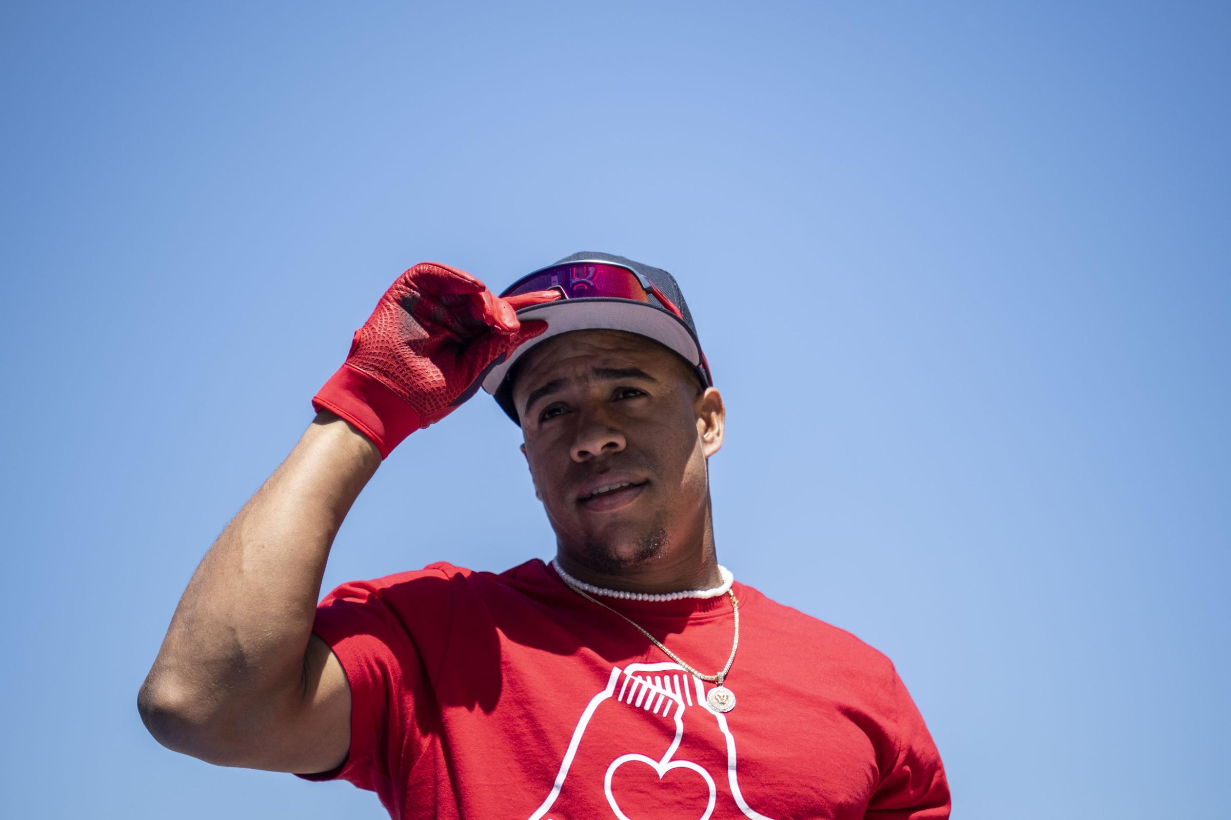The 2023 Boston Red Sox  - May 13, 2023, Boston, MA:
Enmanuel Valdez #47 of the...