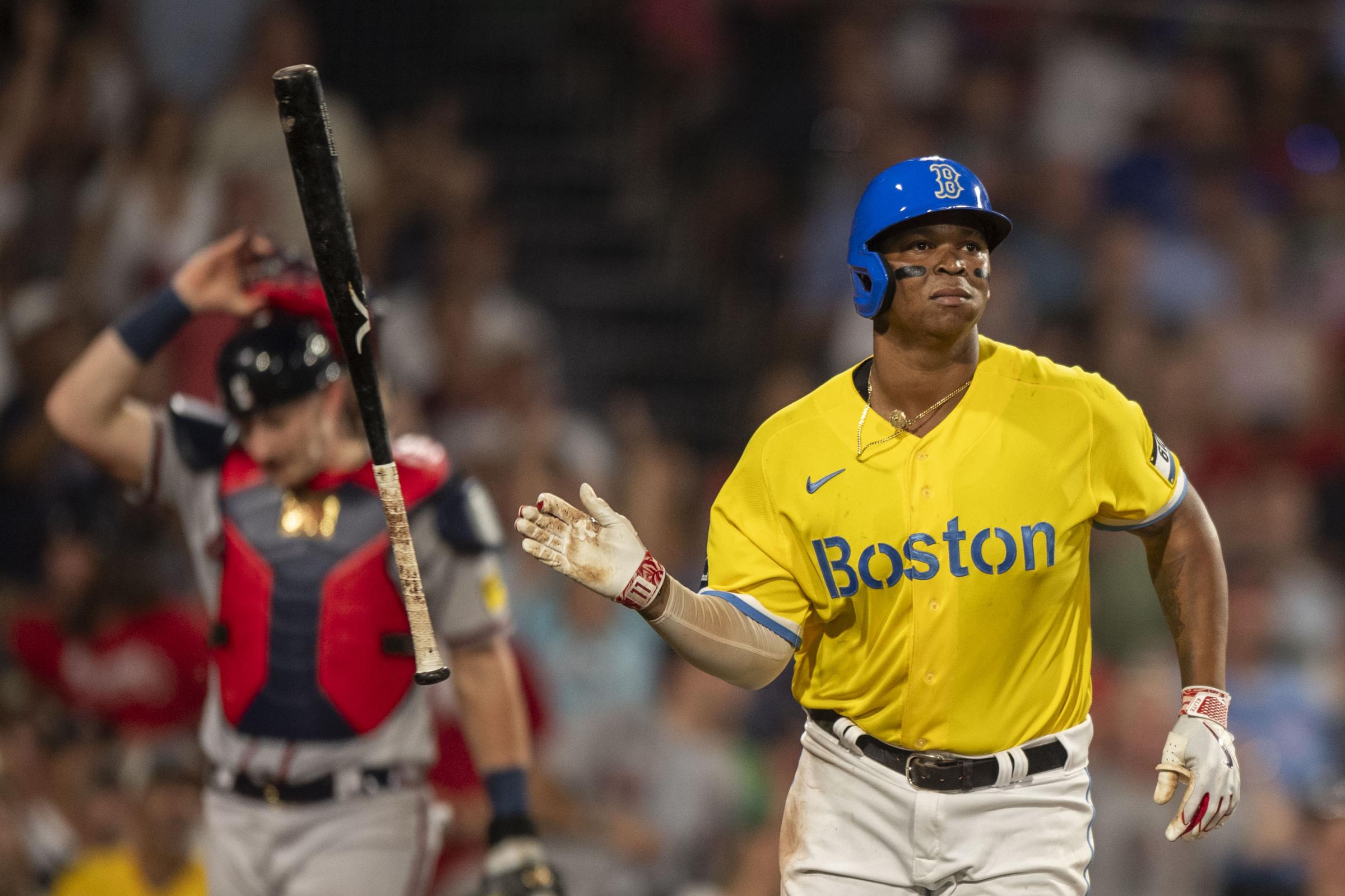 The 2023 Boston Red Sox  - July 26, 2023, Boston, MA: Rafael Devers #11 of the...