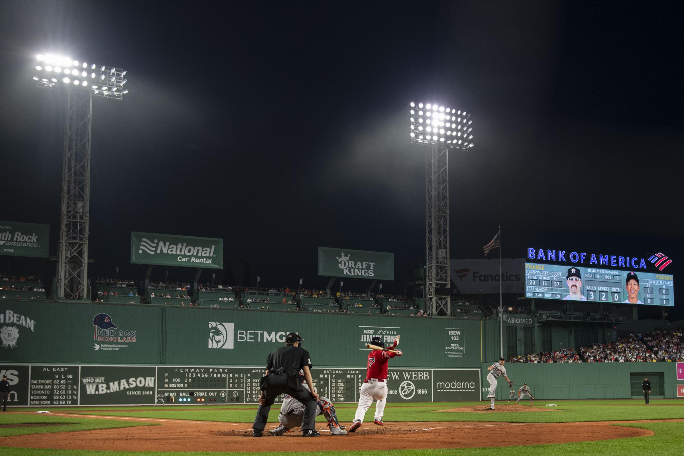 The 2023 Boston Red Sox  - August 29, 2023, Boston, MA:Masataka Yoshida #7 of the...