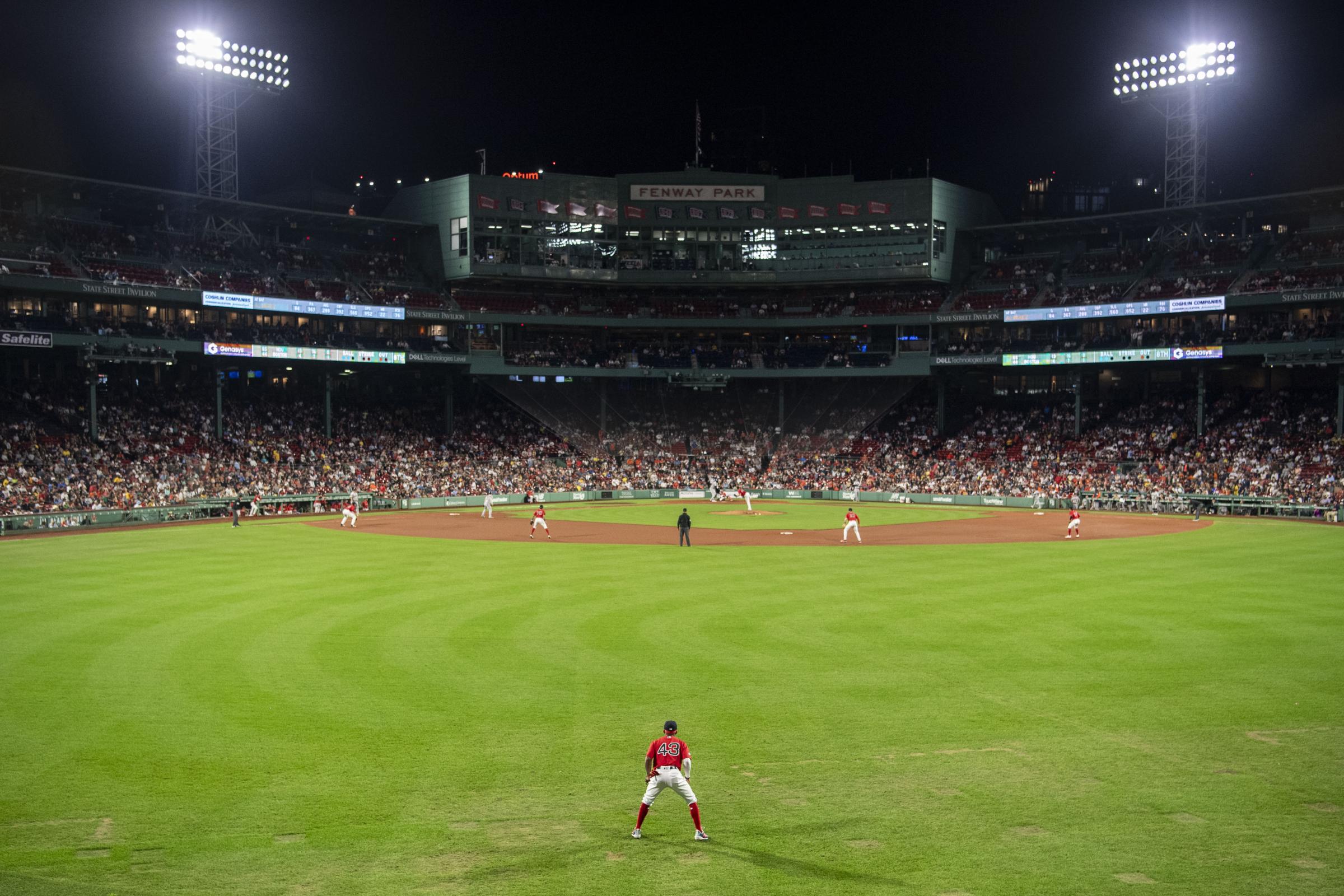 The 2023 Boston Red Sox  - August 28, 2023, Boston, MA: Ceddanne Rafaela #43 of the...