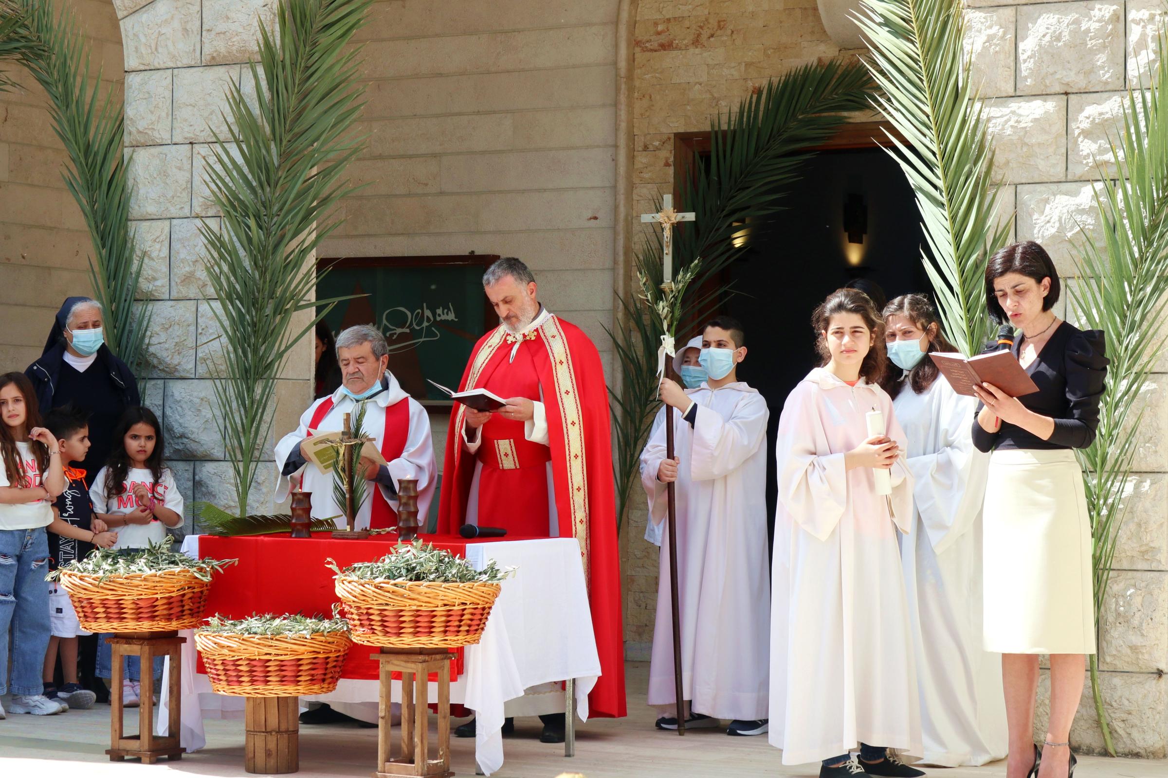 Libano - Lebanon - Palm Sunday celebration at St Joseph christian church in...