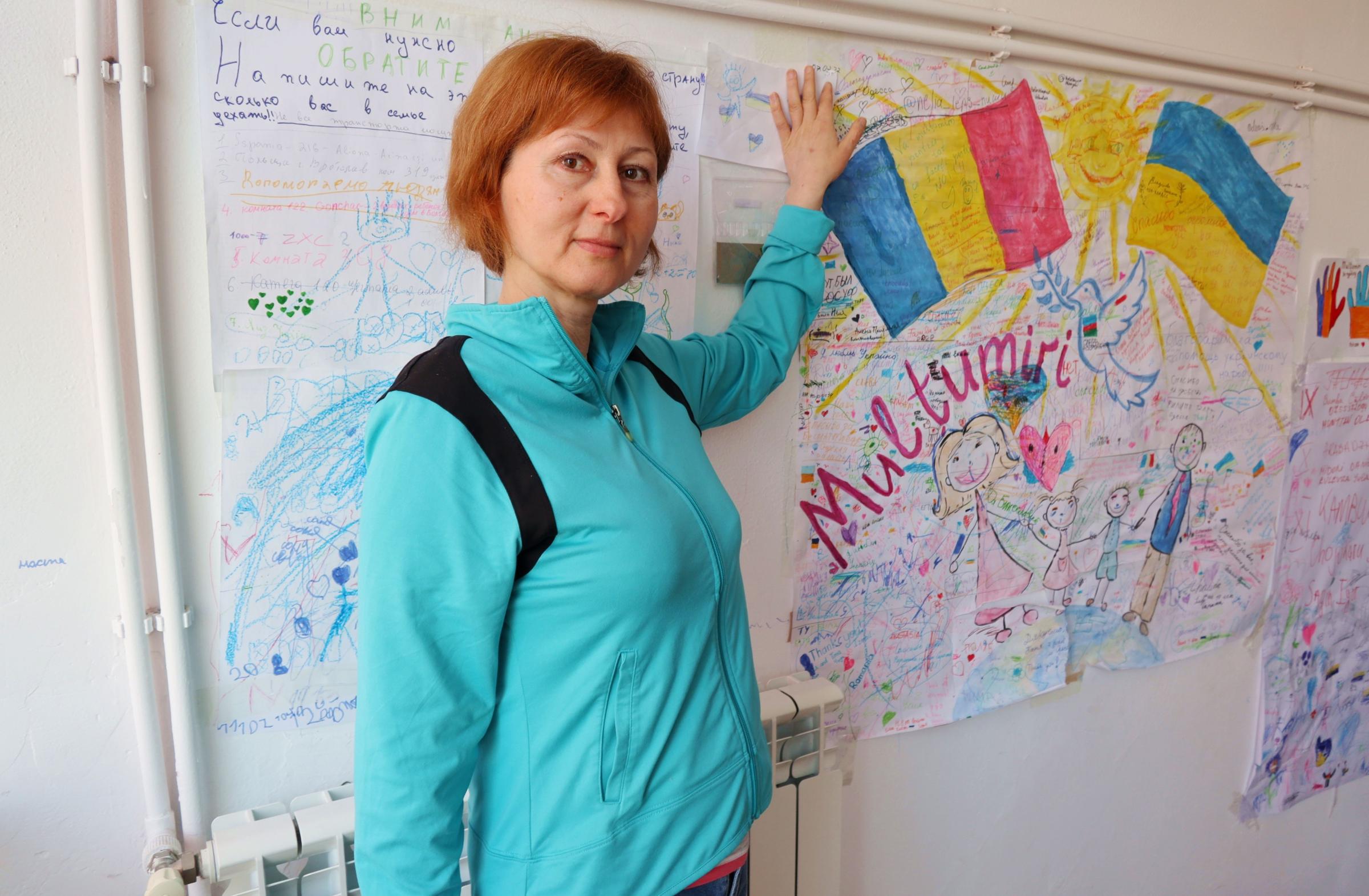 Ukraina - Ukrainian refugee Ina hosted  at Campus Studentesc in...