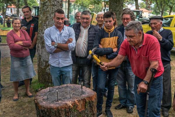 Image from Portugal, the lithium Dilemma - Portugal, Salto, 2019/07/27. Men compete to see who can...