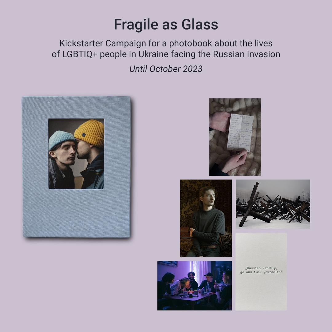 Thumbnail of Kickstarter Campaign: A photobook about the lives of LGBTIQ+ people in Ukraine facing the Russian invasion.