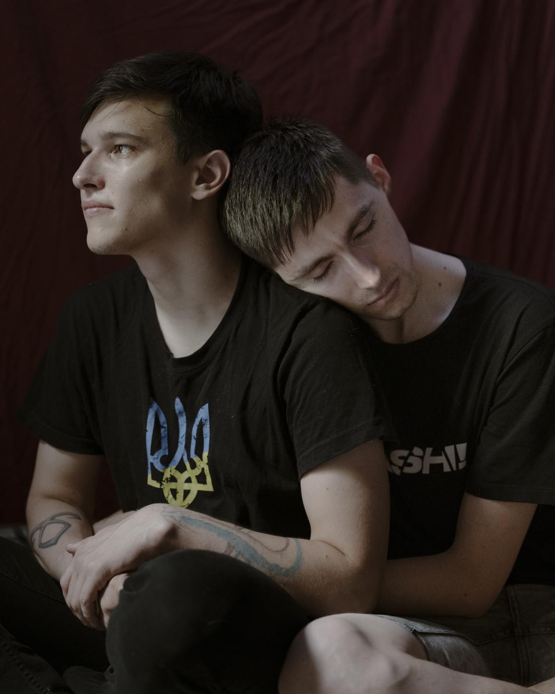 Oleksiy Polukhin (left), 22 yea...s against the LGBTIQ community.