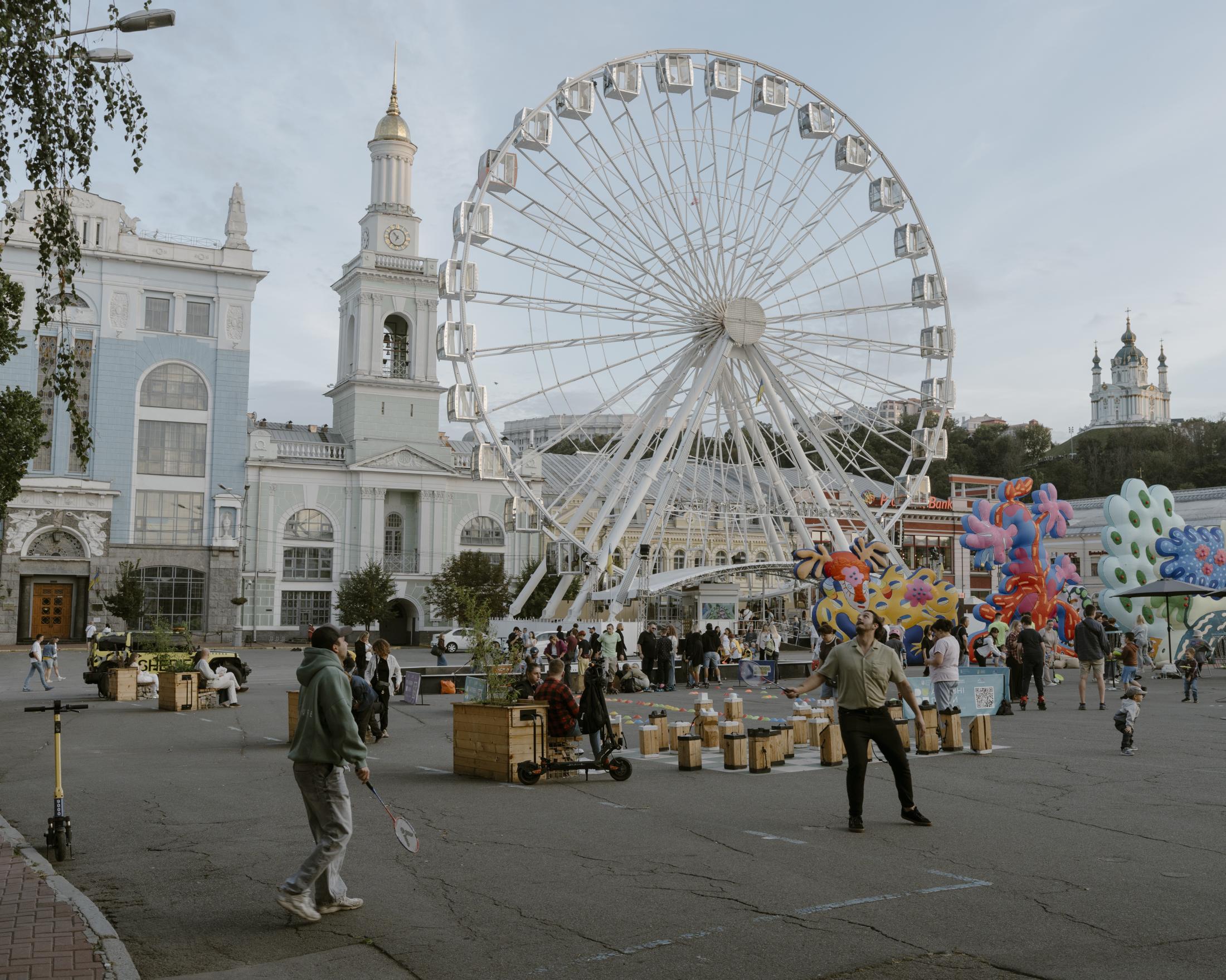 The historic district of Kyiv c...o located here in the district.