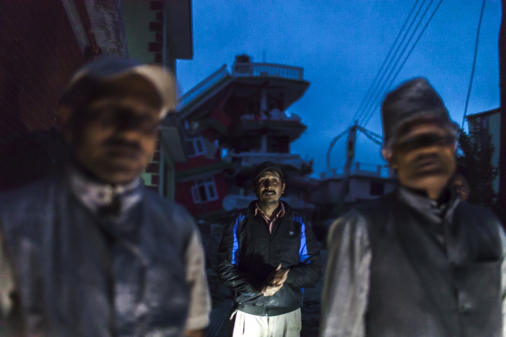  A group of villagers finish st...5 km away from Kathmandu city. 
