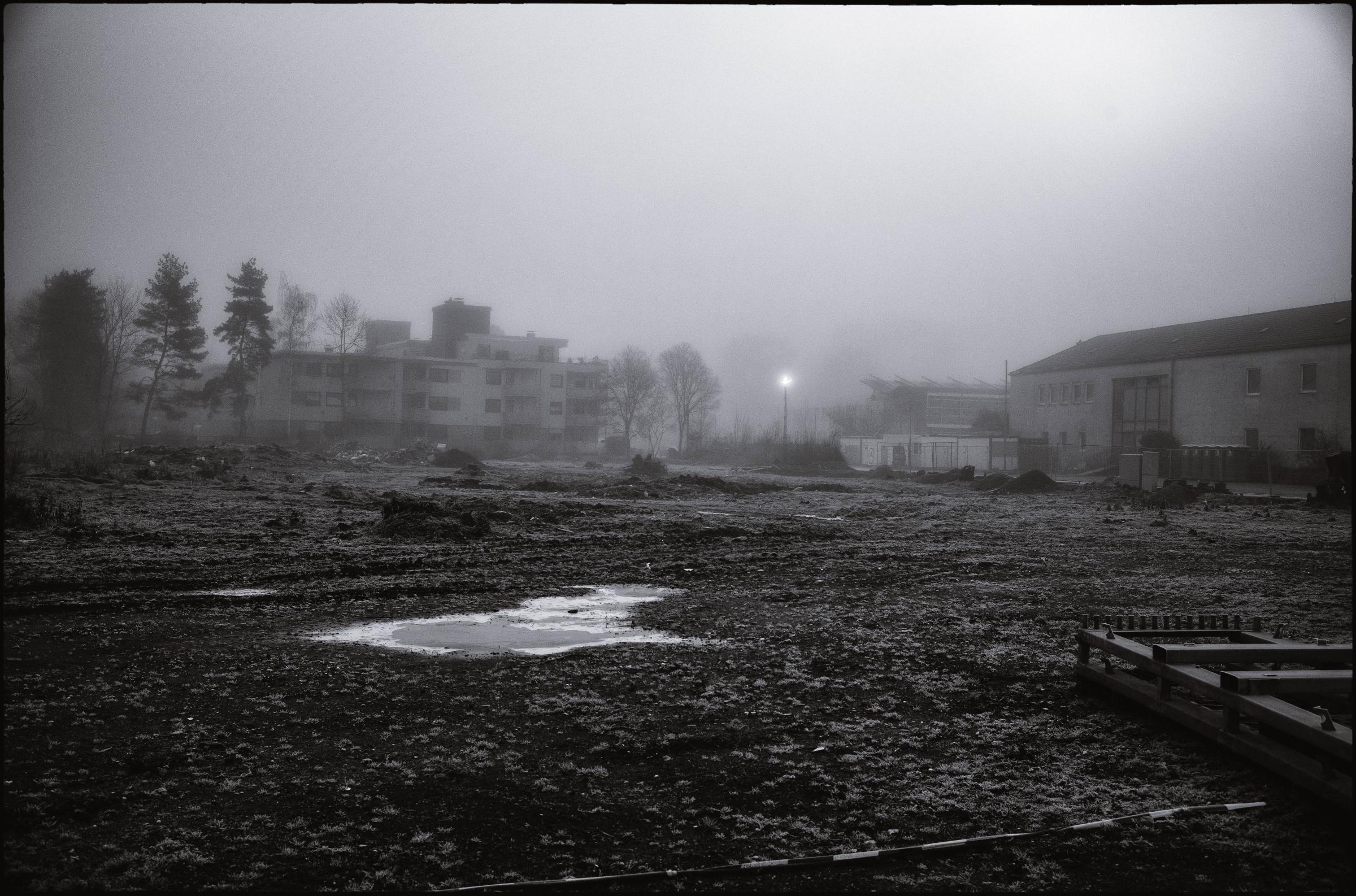 The Darkest Night - Germany, Bad Neuenahr, Jan. 14, 2022, morning fog: barely...