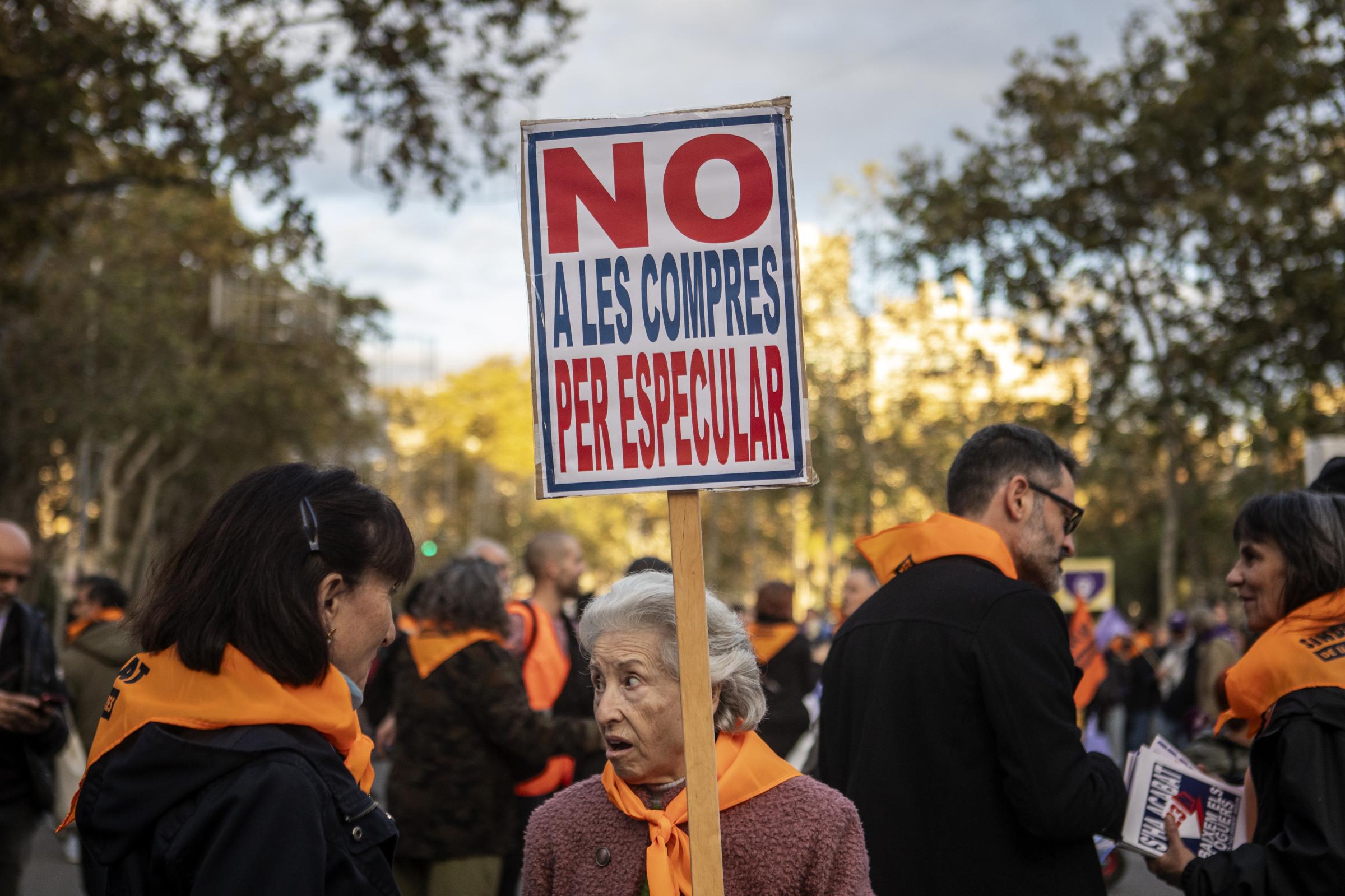 A historic demonstration against unattainable rental prices collapses Barcelona