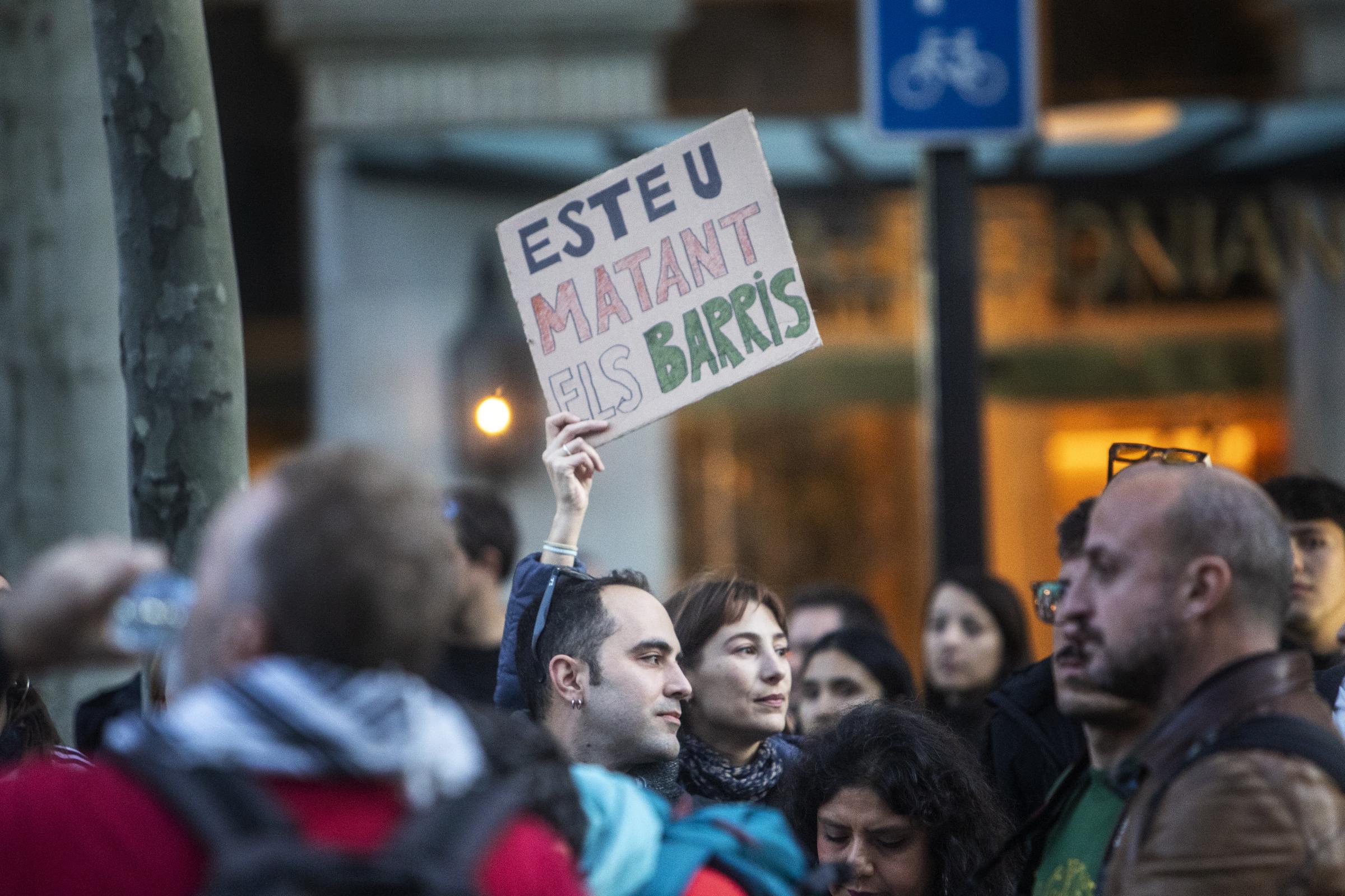 A historic demonstration against unattainable rental prices collapses Barcelona