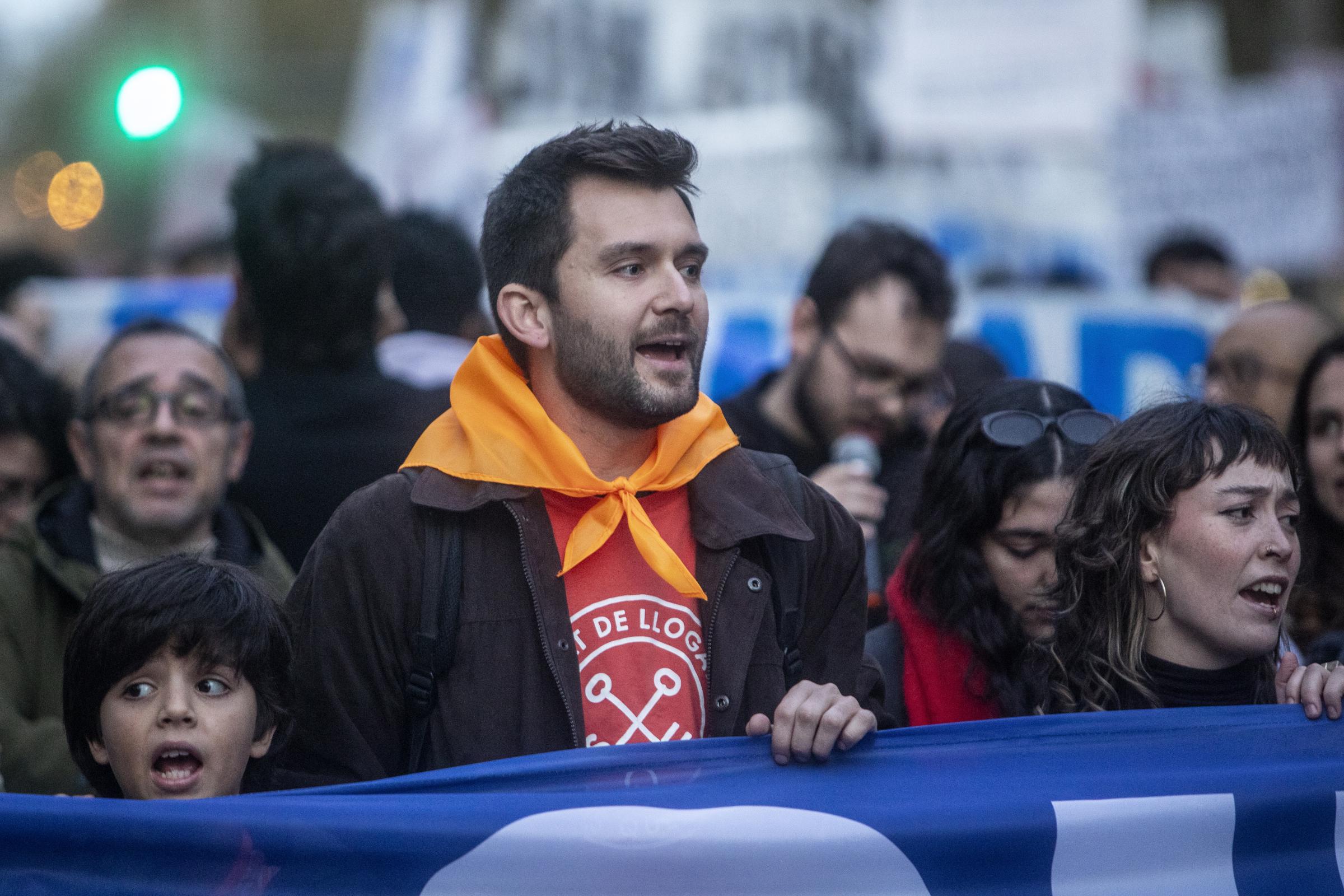 A historic demonstration against unattainable rental prices collapses Barcelona