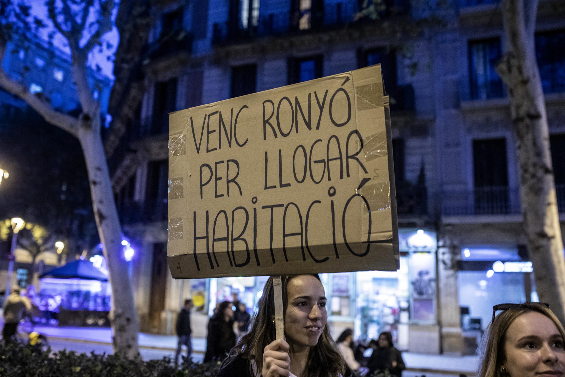 A historic demonstration against unattainable rental prices collapses Barcelona