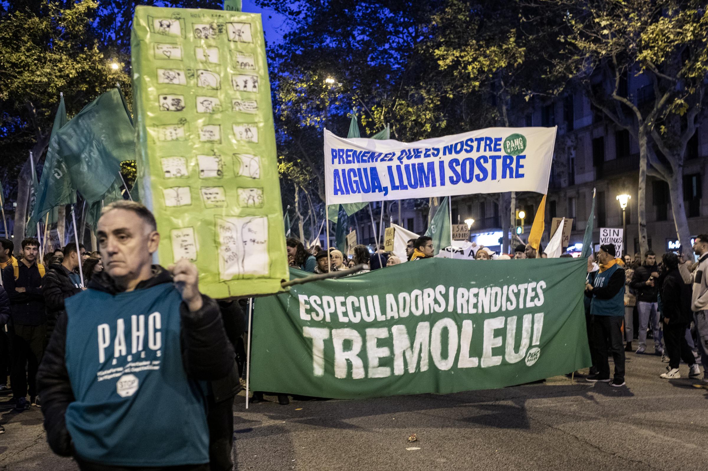 A historic demonstration against unattainable rental prices collapses Barcelona