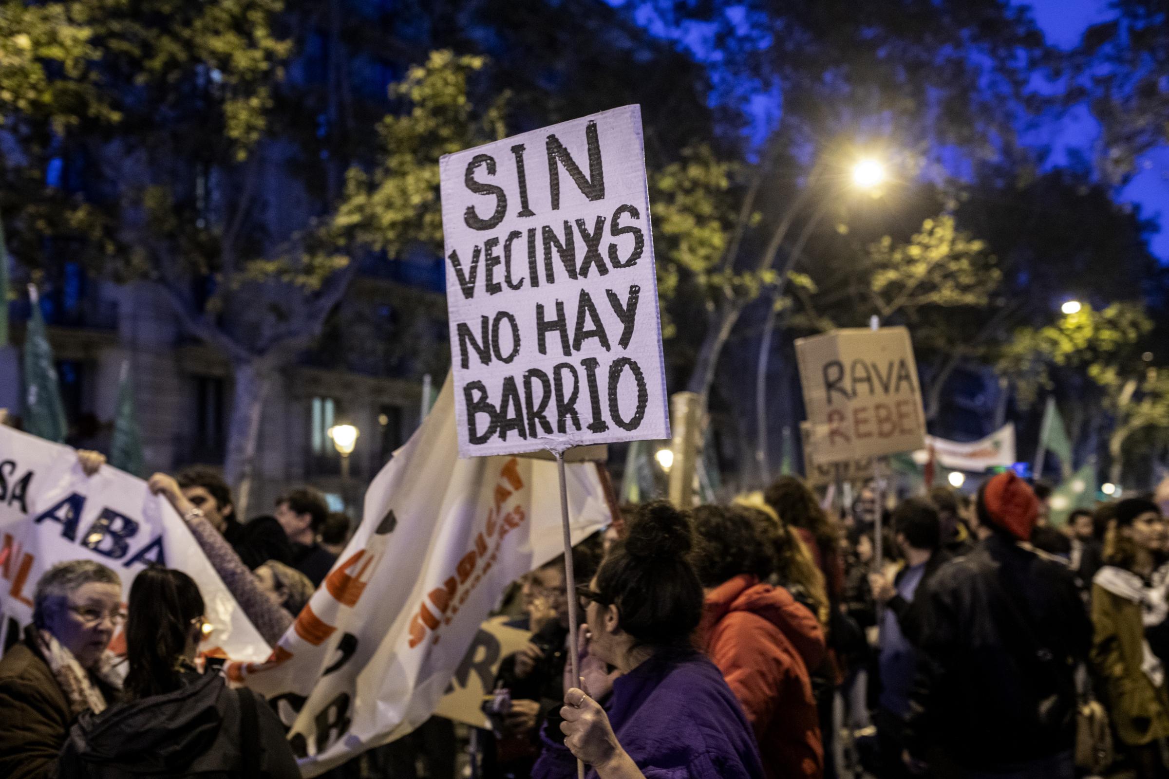 A historic demonstration against unattainable rental prices collapses Barcelona