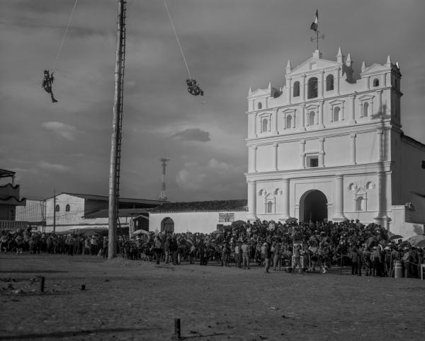 El Palo Volador - Reaching Heaven - The dance of El Palo Volador in the main plaza in Cubulco, Baja Verapaz, Guatemala.