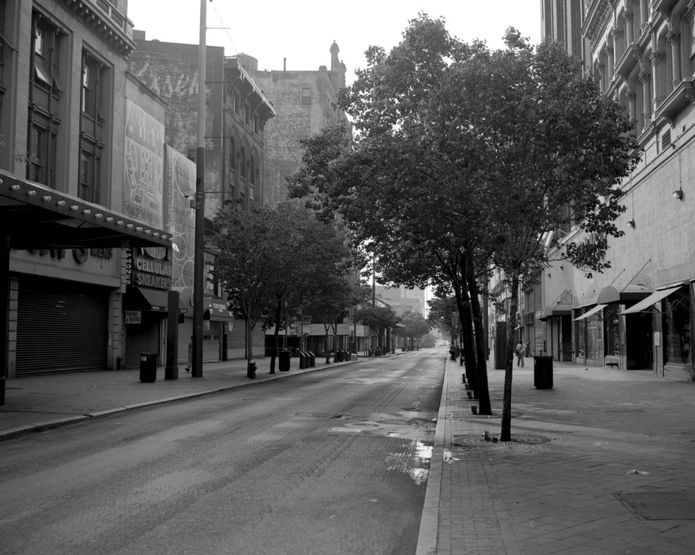  Fulton Street near Gallatin Place, looking East, May 2007 