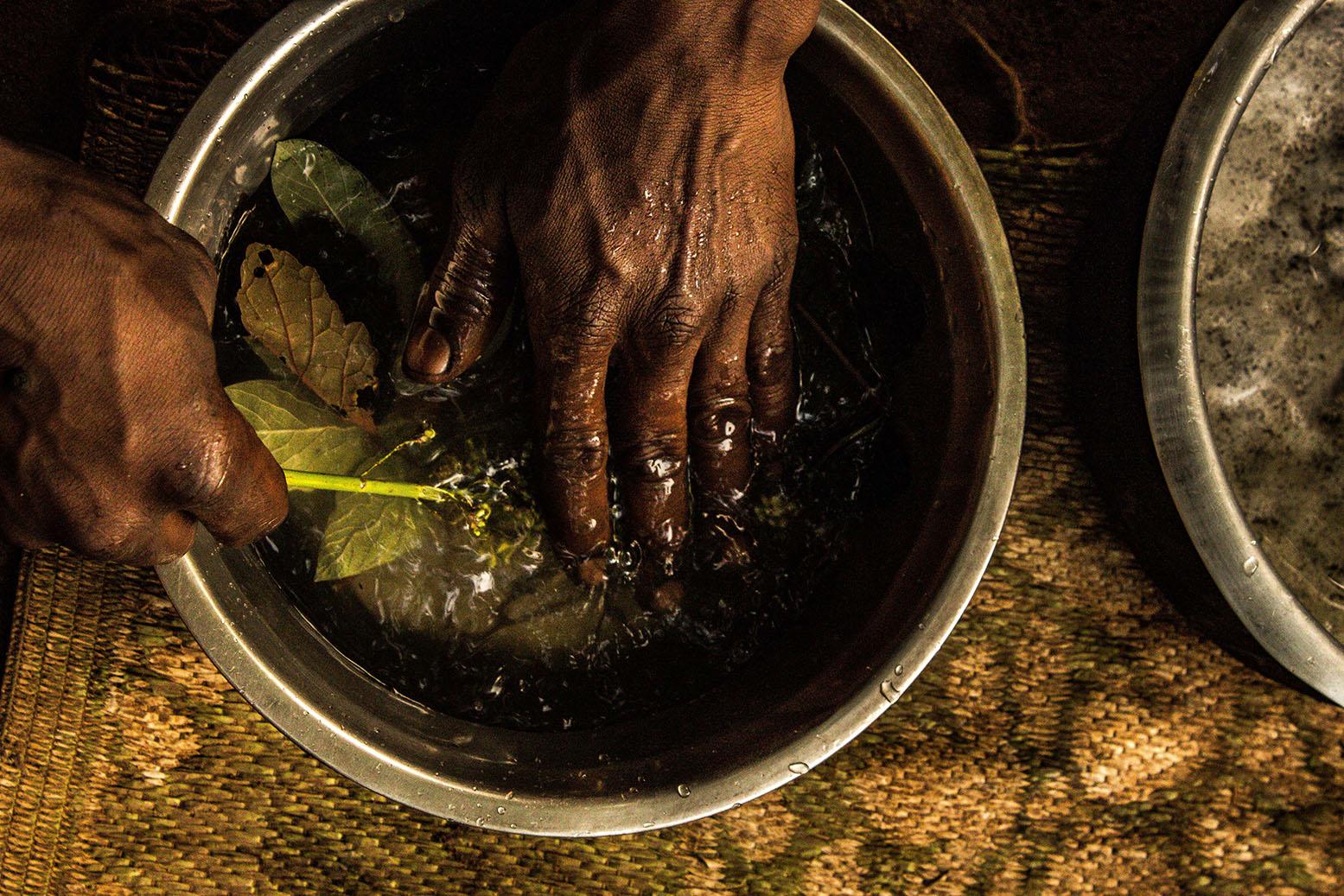The herbalist (Long term) - “We wash the herbs to be able to clean them as we...