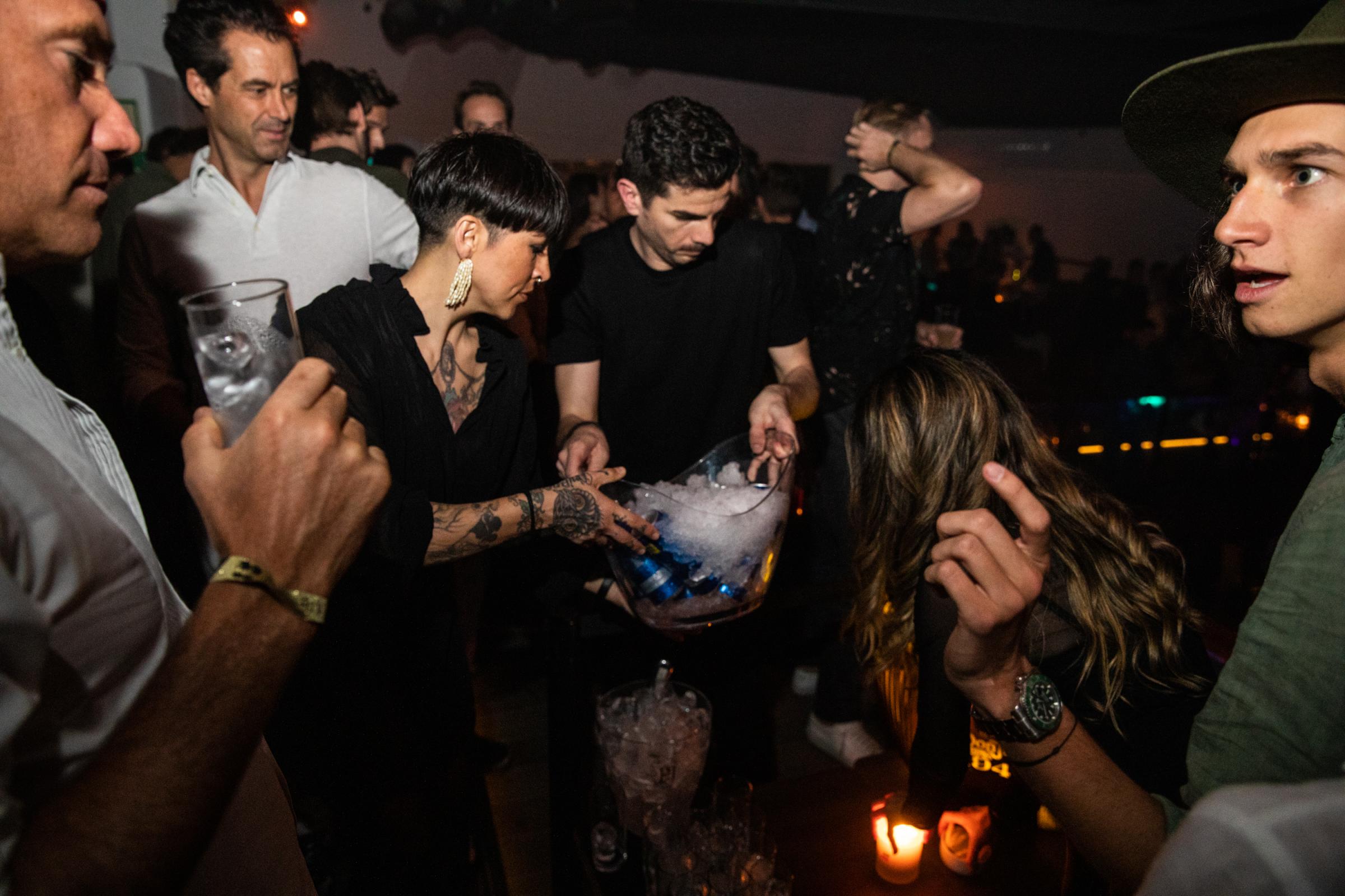 Grand Opening At Pacha Ibiza Heralds A Pre-Pandemic Party Season - Customers in the reserved area of the Pacha Ibiza...