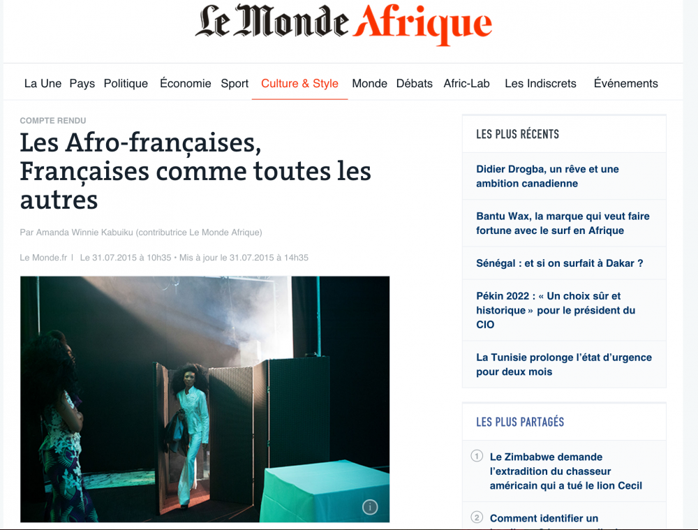 Article about First Generation @LeMonde.fr Afrique 