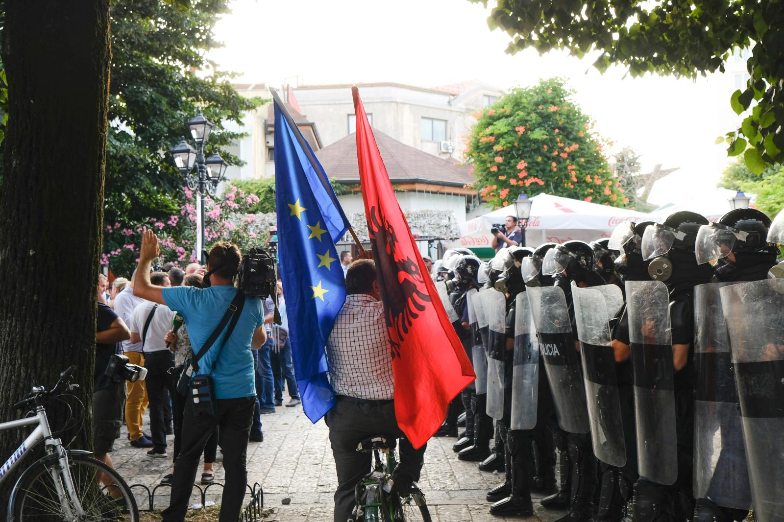 Opposition Protest, Shkodër