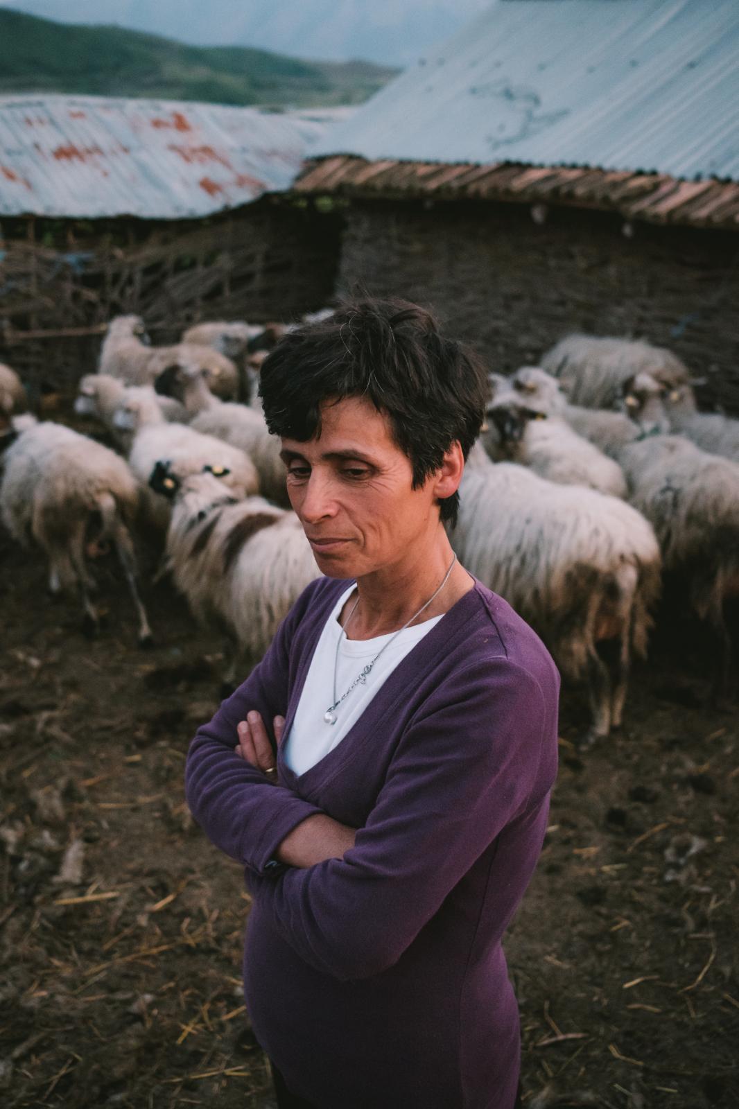 The Vjosa: Portraits of Life on Europe's Last Wild River - Ylli and her family raise sheep and grow crops on their...