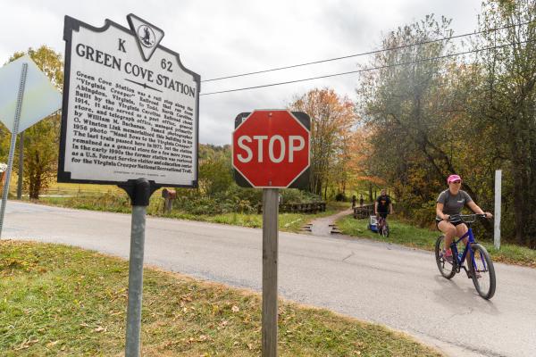 Riding along the Virginia Creeper Trail | Buy this image