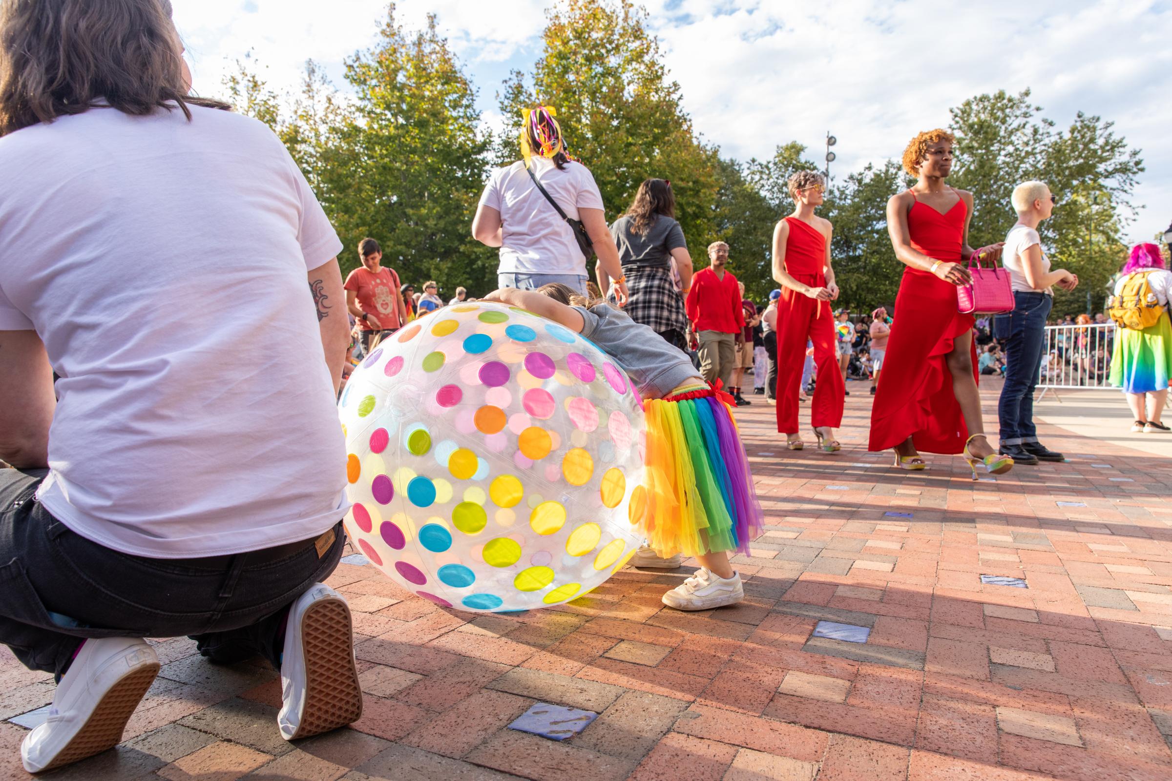 Blue Ridge Pride Festival 2022 - Children participated in festival activities .