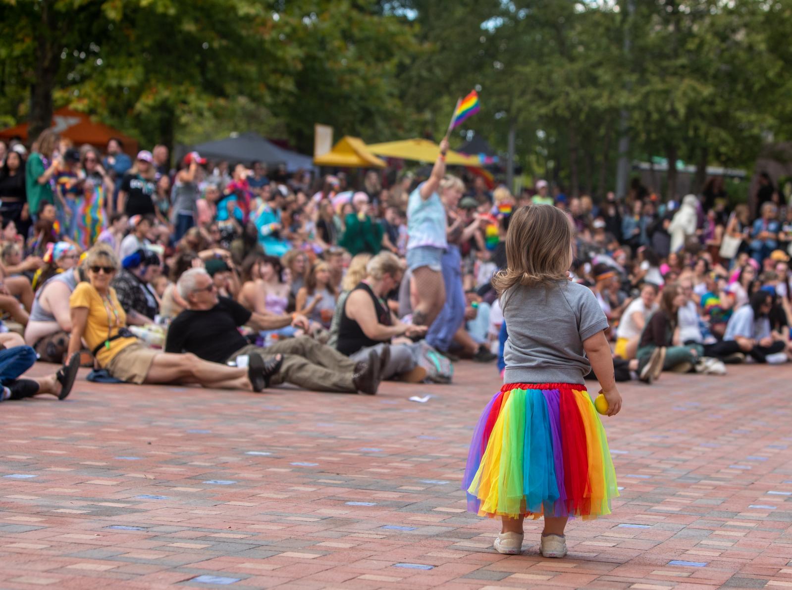 Families at the Blue Ridge Pride Festival
