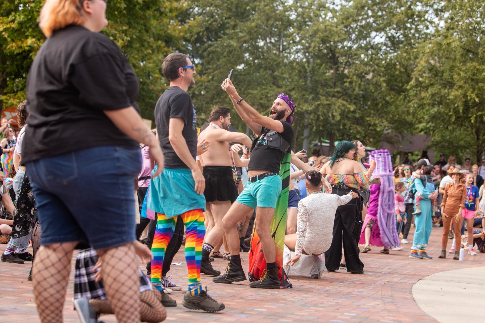 Selfie at the Blue Ridge Pride Festival